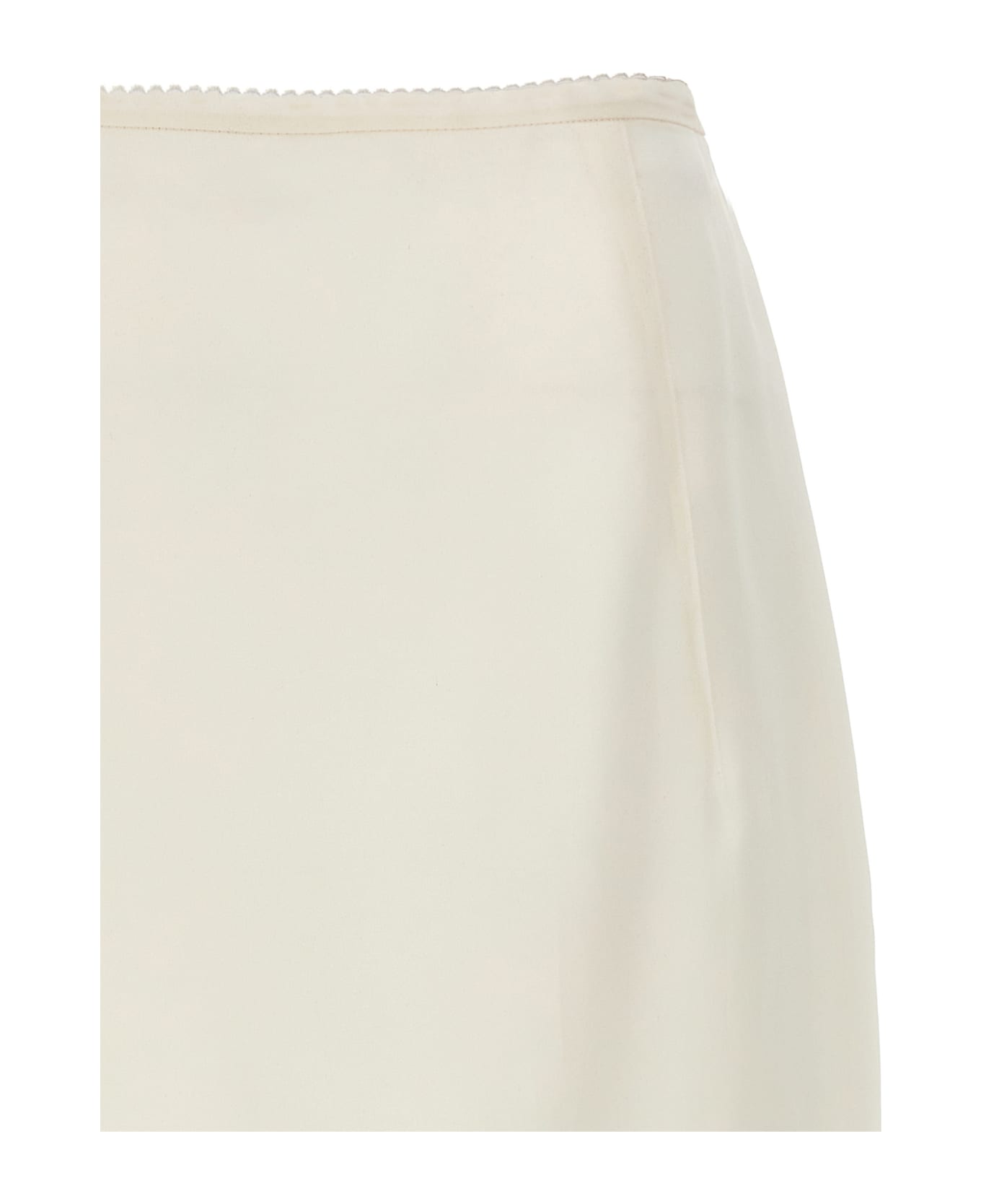 N.21 Silk Midi Skirt - White スカート