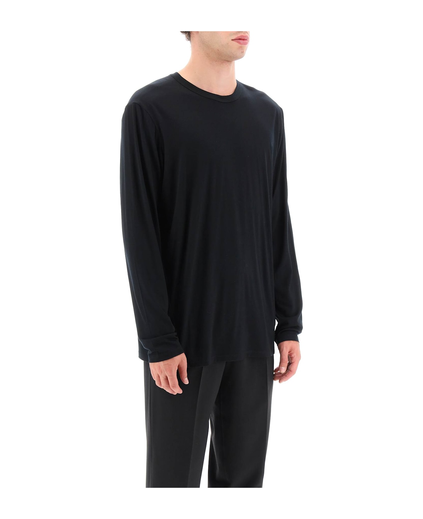 Arc
teryx Veilance Wool Jersey Long Sleeve T-shirt - BLACK