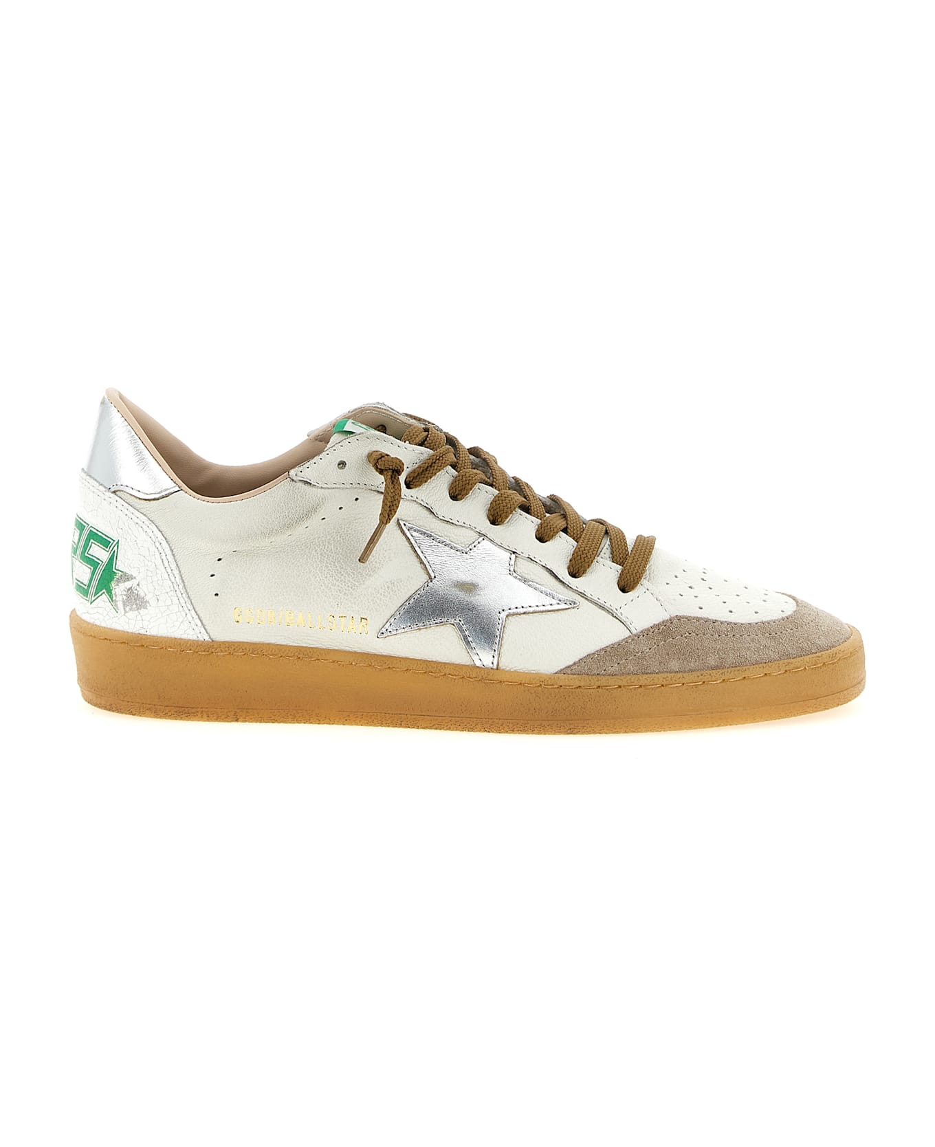 Golden Goose 'ball Star' Sneakers - Silver