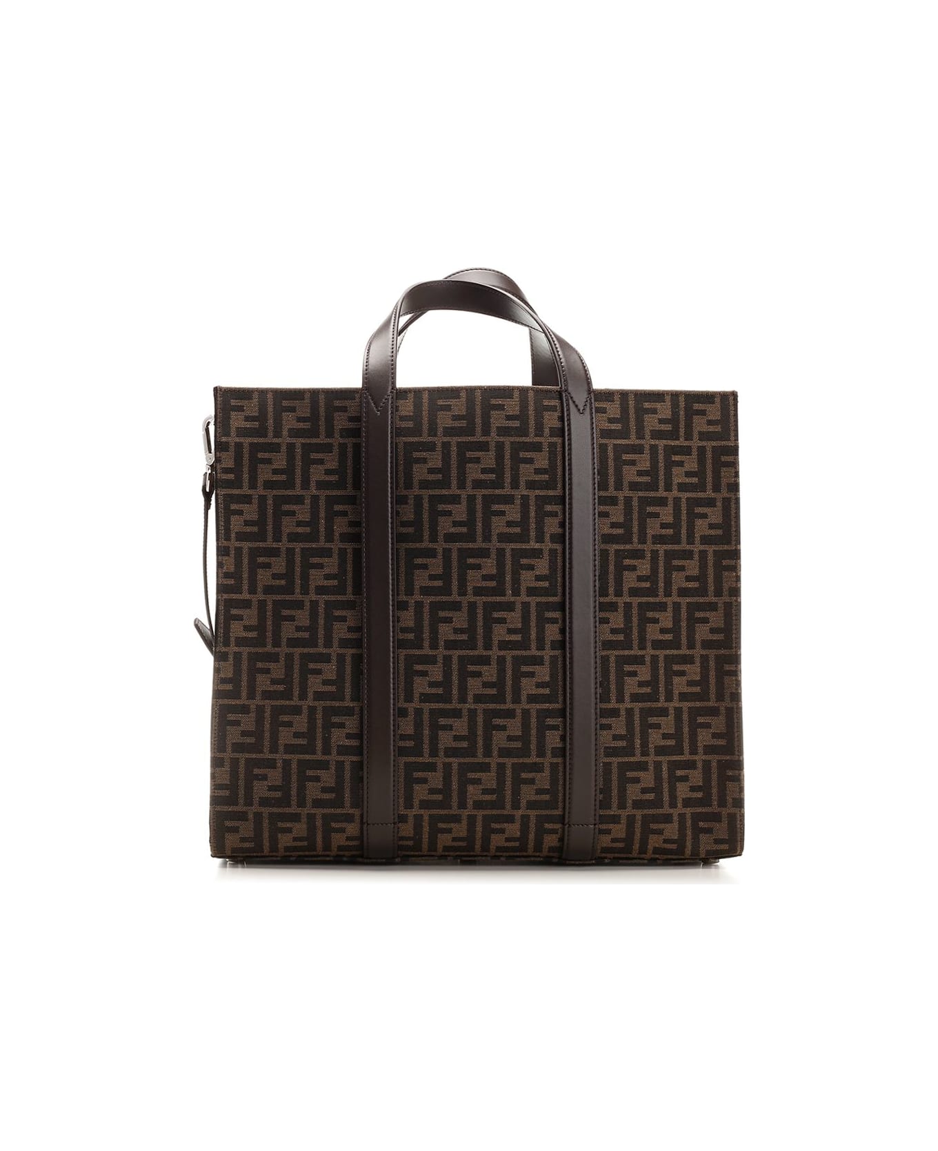 Fendi Ff Jacquard Shopper - Brown