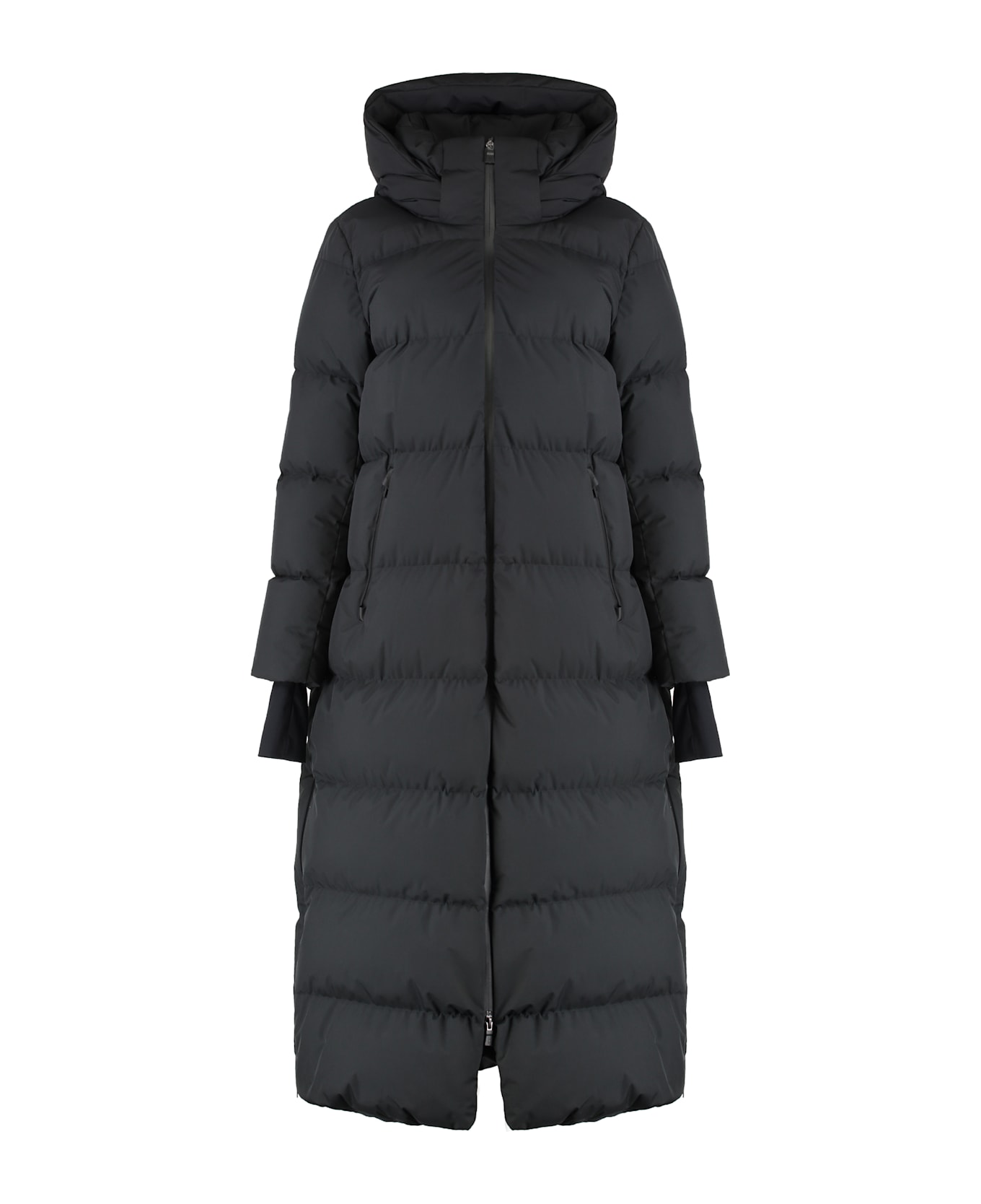 Herno Long Parka With Hood - black