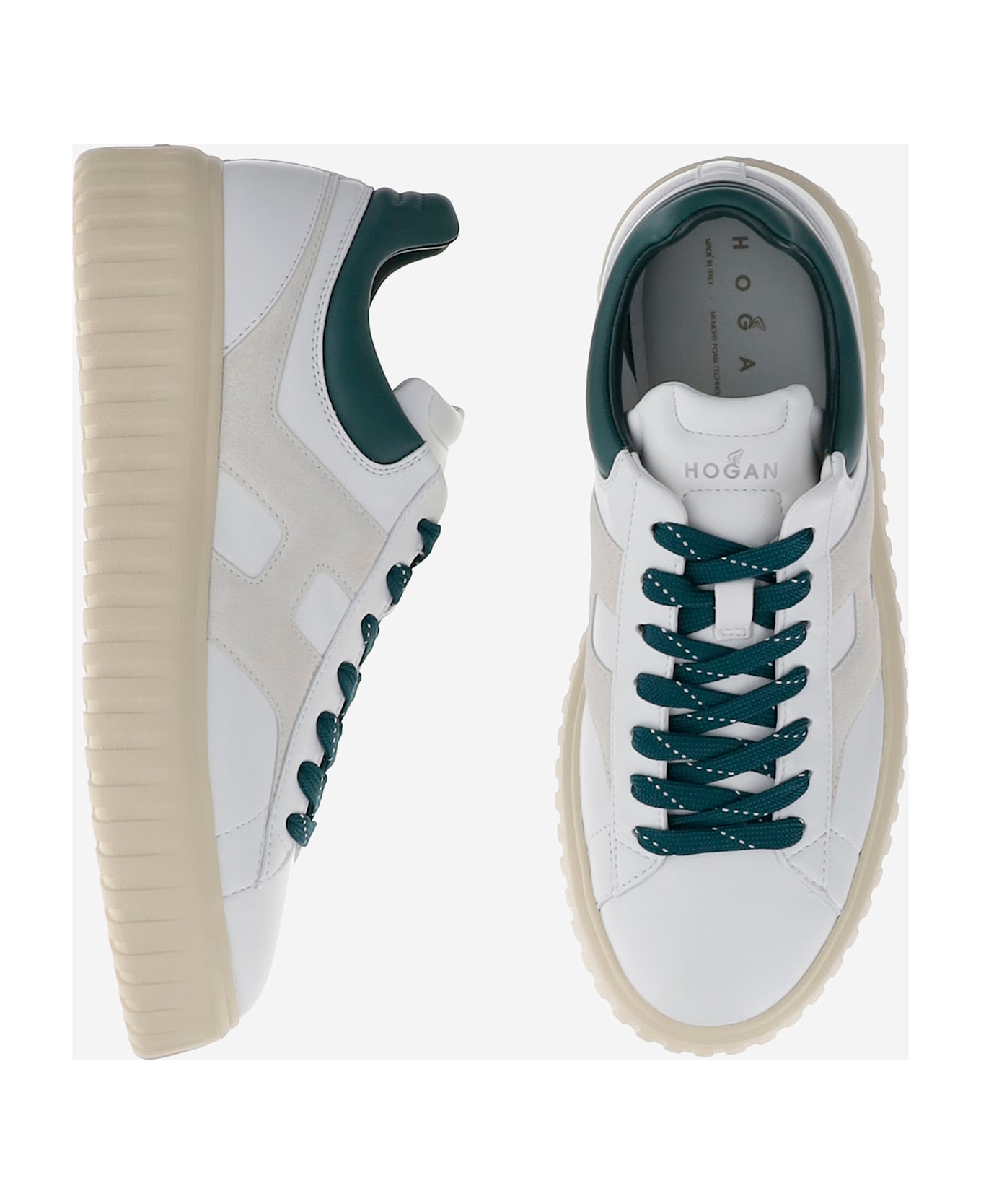 Hogan H Slash Lace-up Shoe - Red