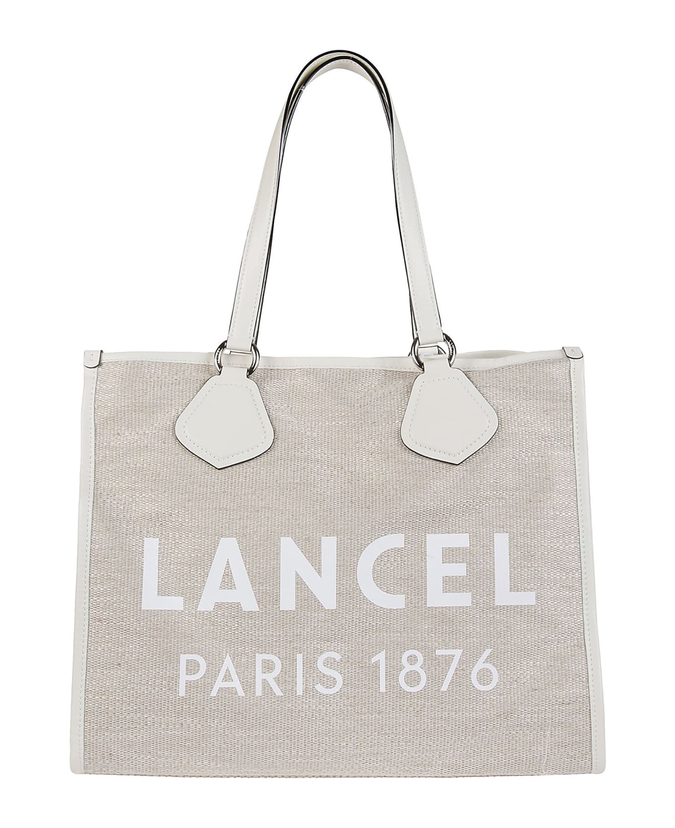 Lancel Summer Large Tote Bag - Z Naturel/blanc