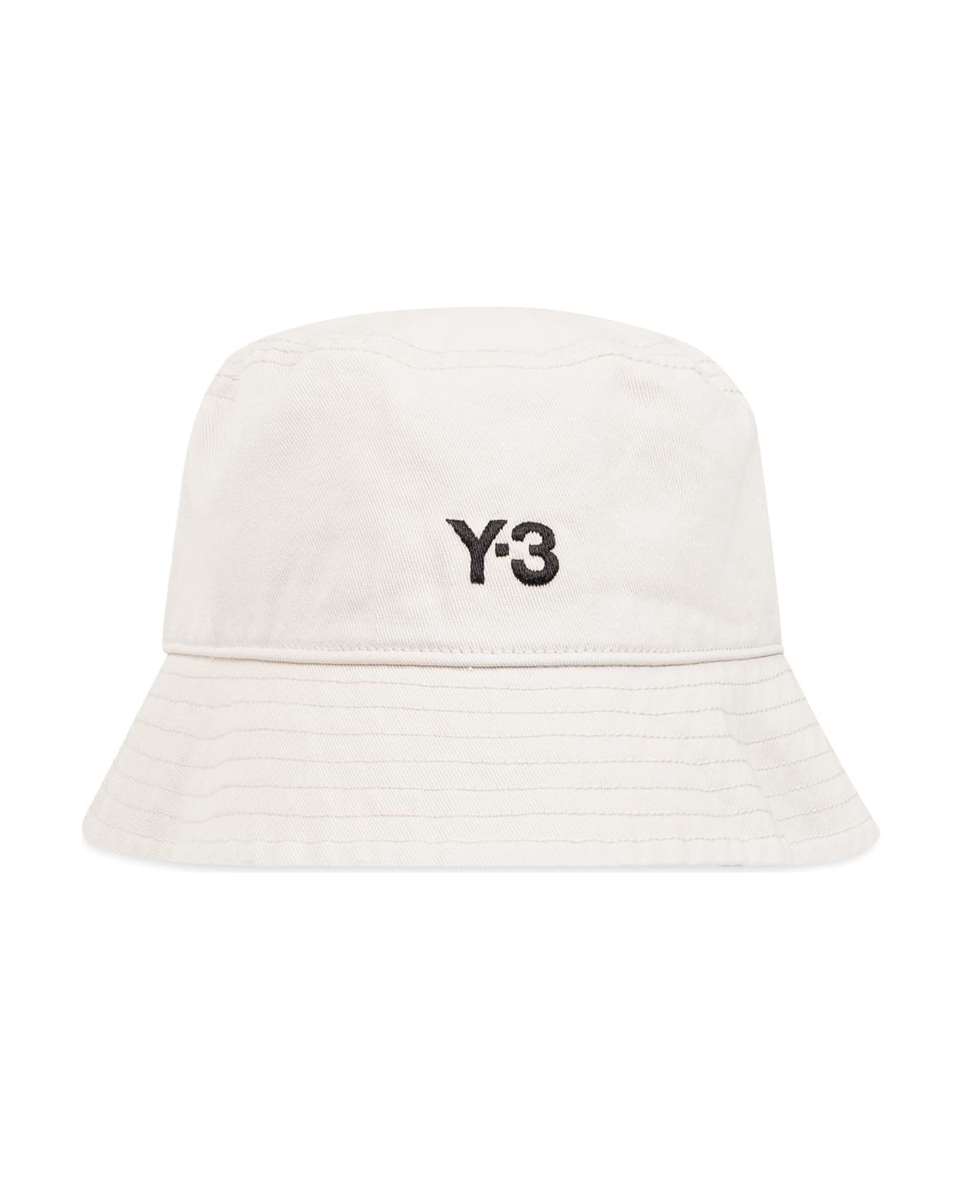 Y-3 Bucket Hat With Logo - TALC