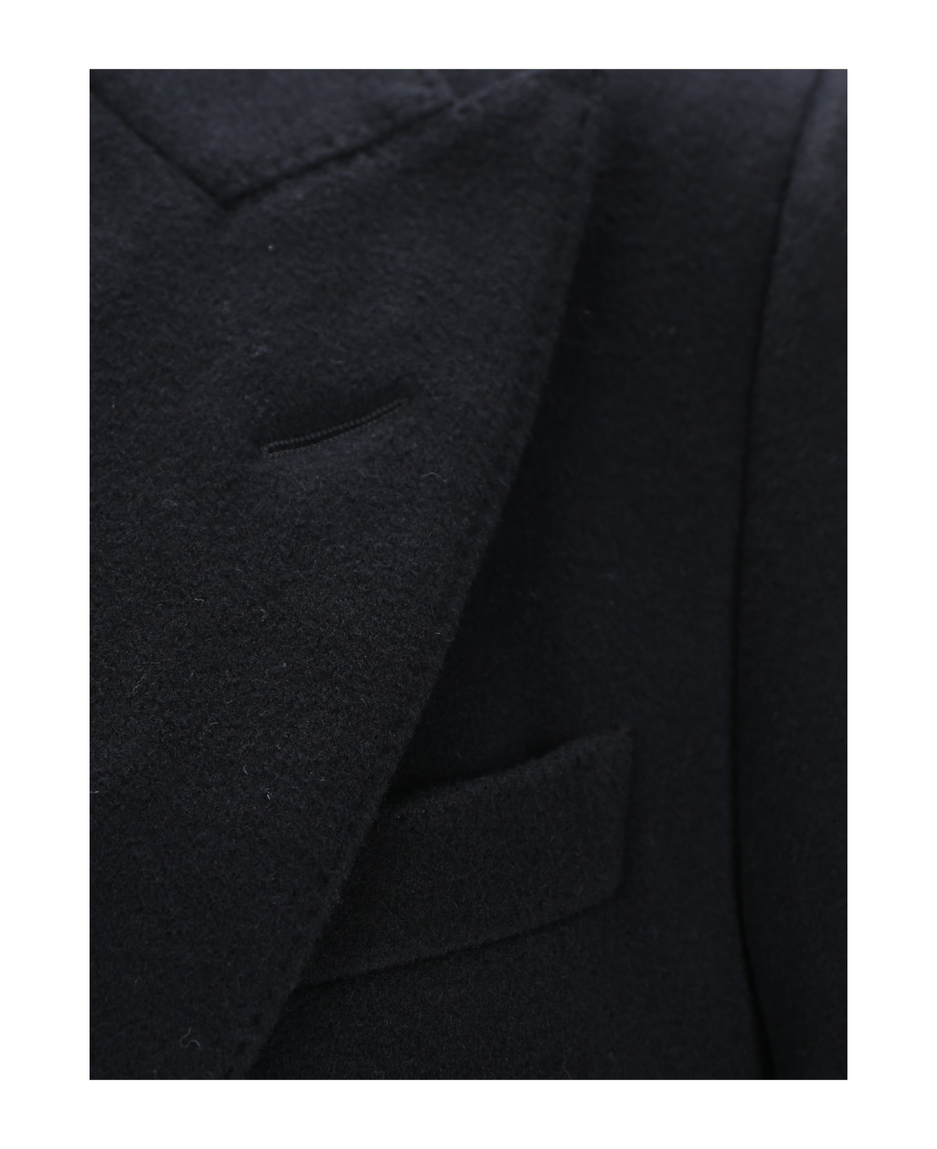 Dolce & Gabbana Re-edition Wool Blend Coat - Black