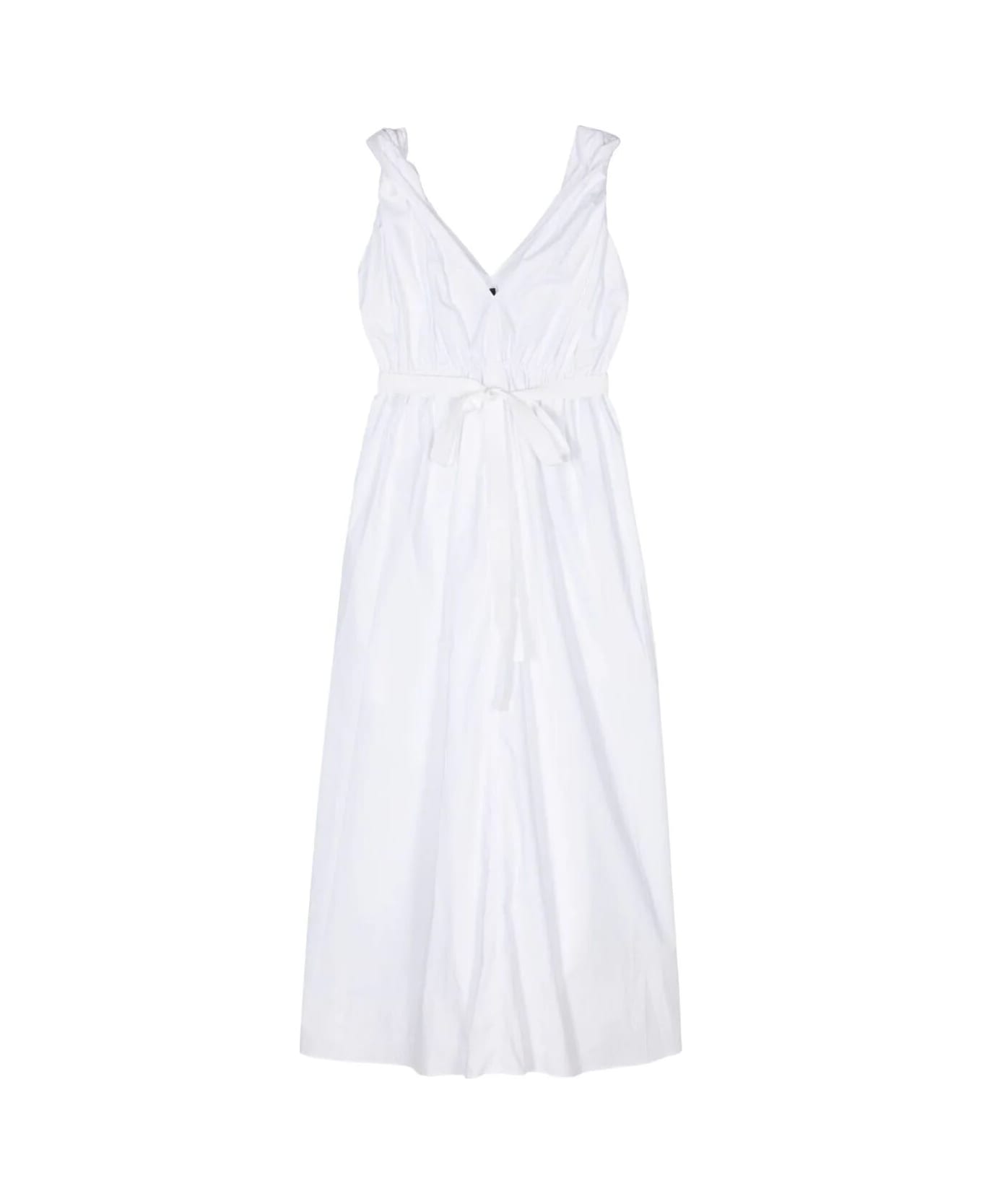 Sofie d'Hoore Sleeveless Dress With Elastic Waist - White