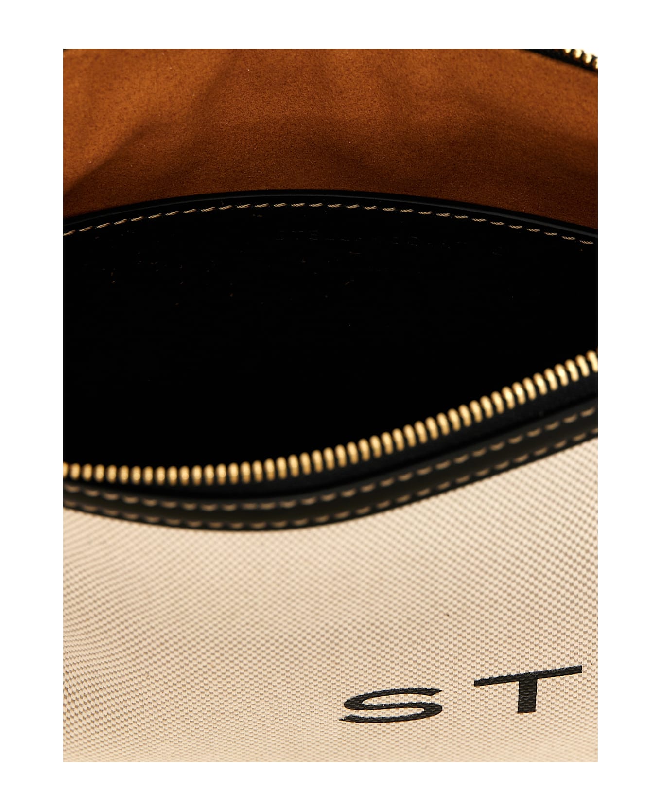 Stella McCartney Logo Clutch Bag - Beige