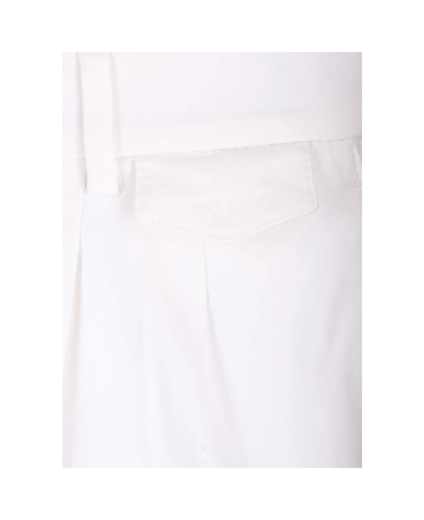 Brunello Cucinelli Straight-leg Tailored Trousers - White