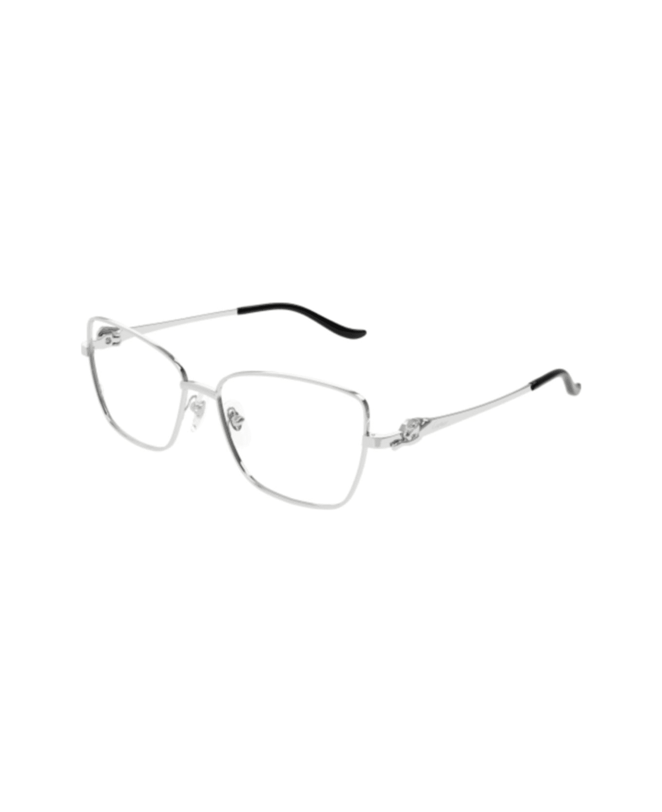 メガネ Cartier Cartier - CT0523O - 002 silver silver transpa Cartier Eyewear Ct0523o-002 Silver-silver-transparent