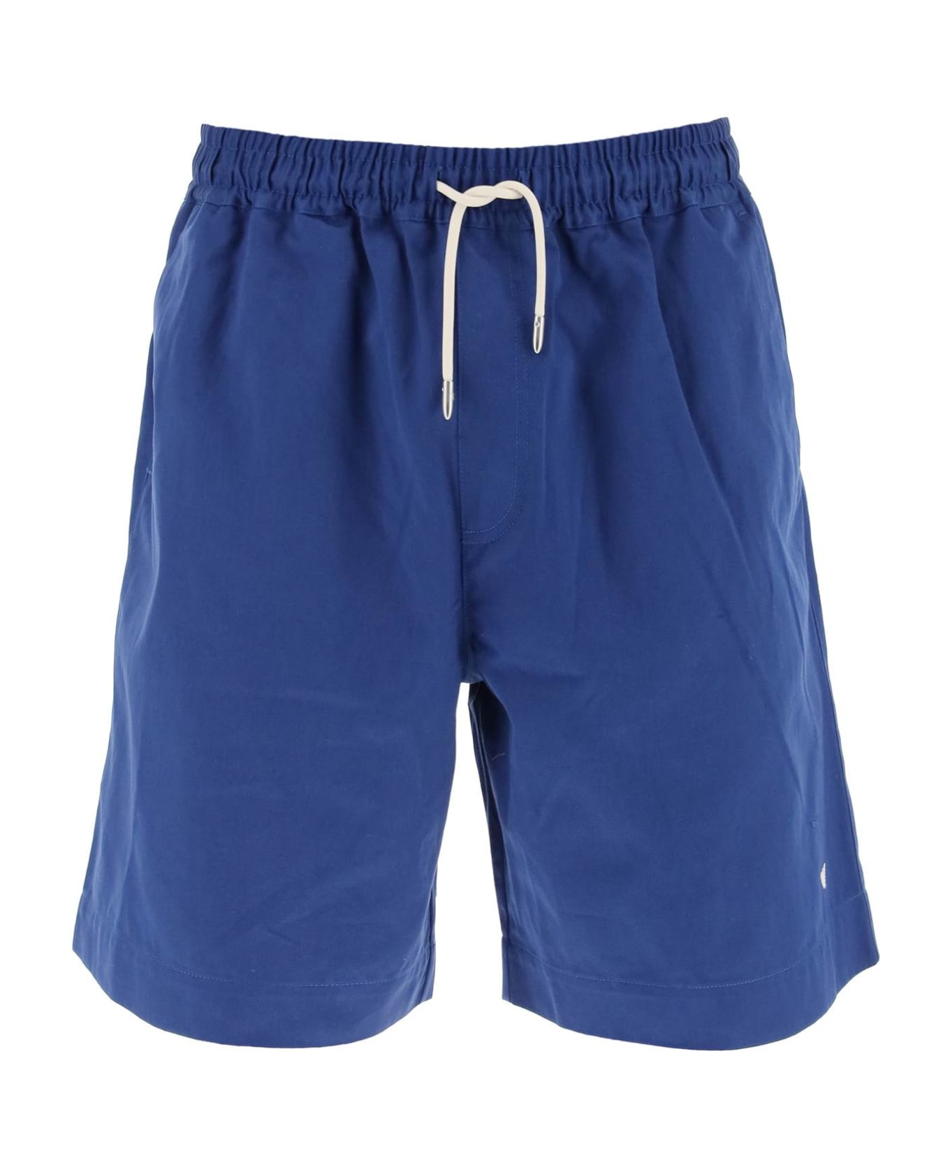 Emporio Armani Blue Cotton Bermuda Shorts - OCEANO