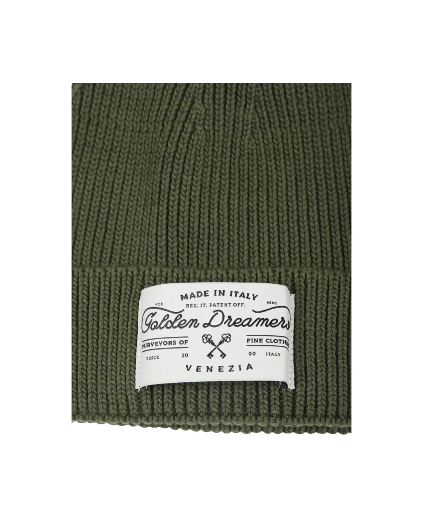 Golden Goose Journey Boy
s Knit Cotton Beanie Hat Dreamers Label - GREEN