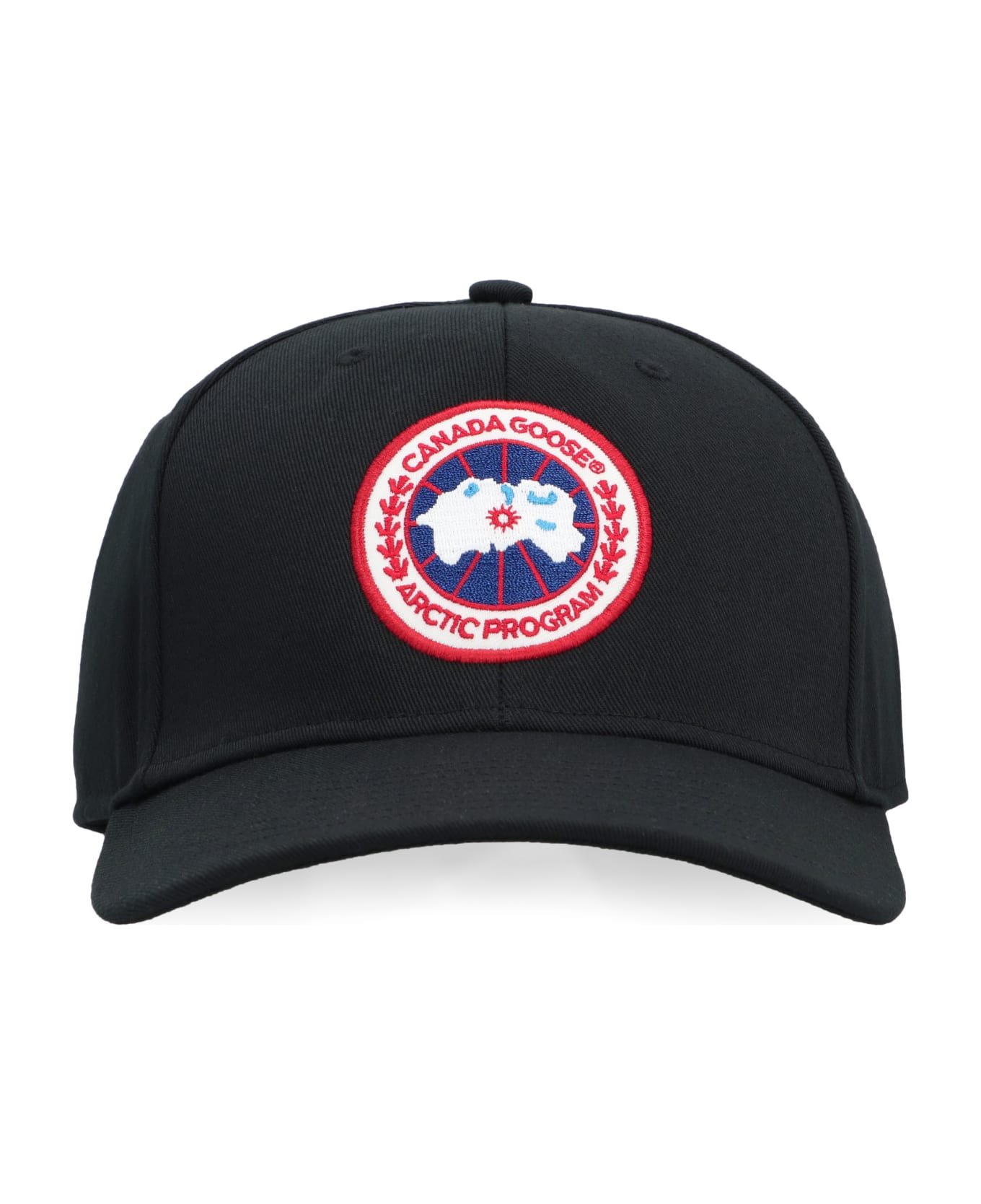 Canada Goose Logo Baseball Cap - black
