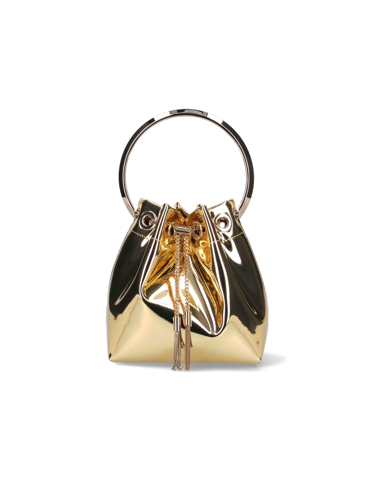 Jimmy Choo "bon Bon" Mini Bucket Bag - Gold