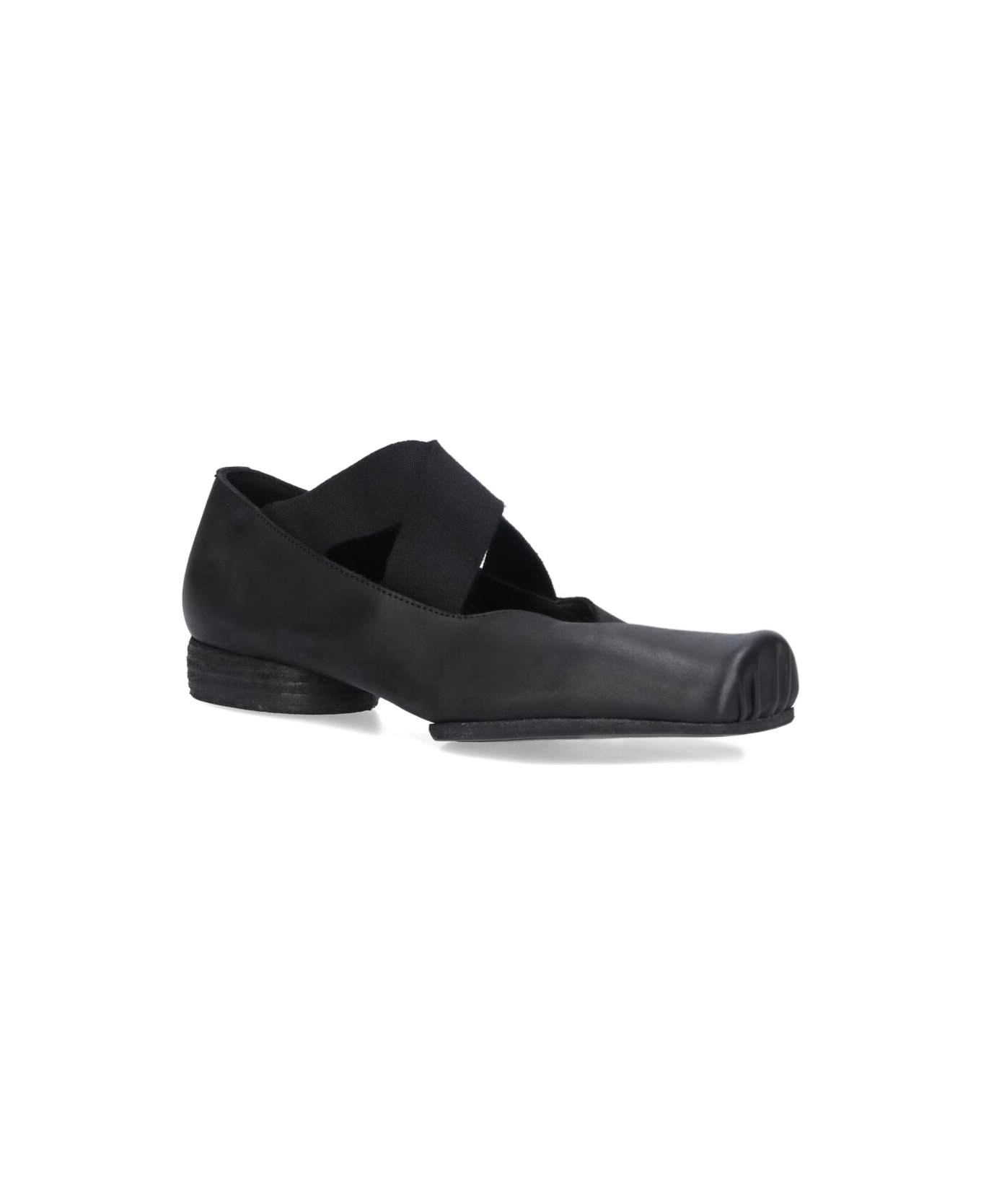 Uma Wang Heeled Ballet Flats - Black  