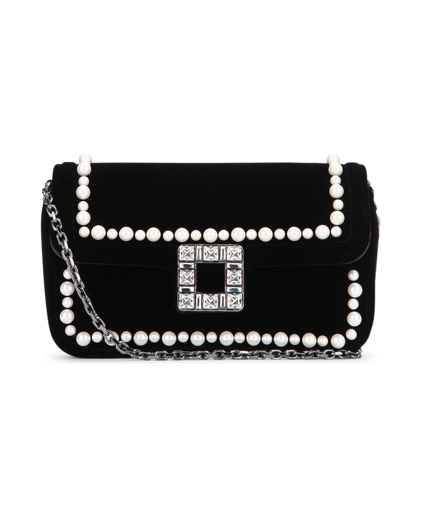 Roger Vivier 'jeu De Fille' Clutch Bag - NERO