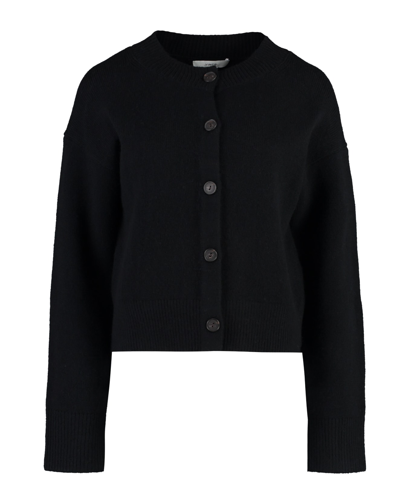 Vince Wool And Cashmere Cardigan - Blk Black
