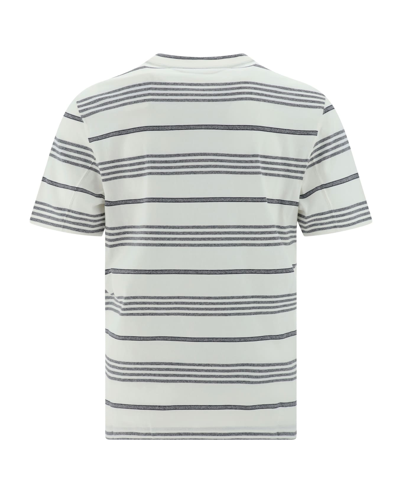 Brunello Cucinelli T-shirt - Off White/grigio/blu シャツ