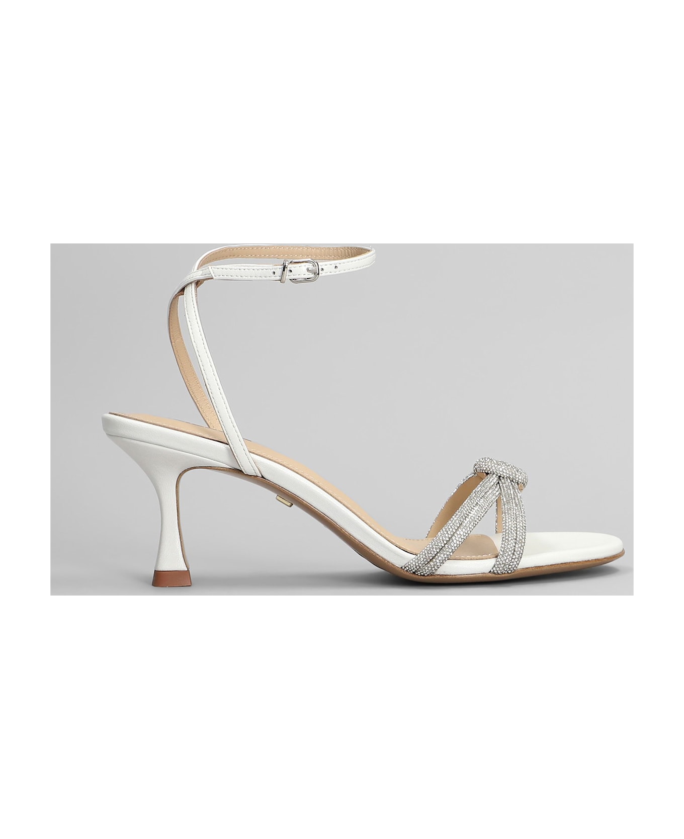 Lola Cruz Sandals In White Leather - white