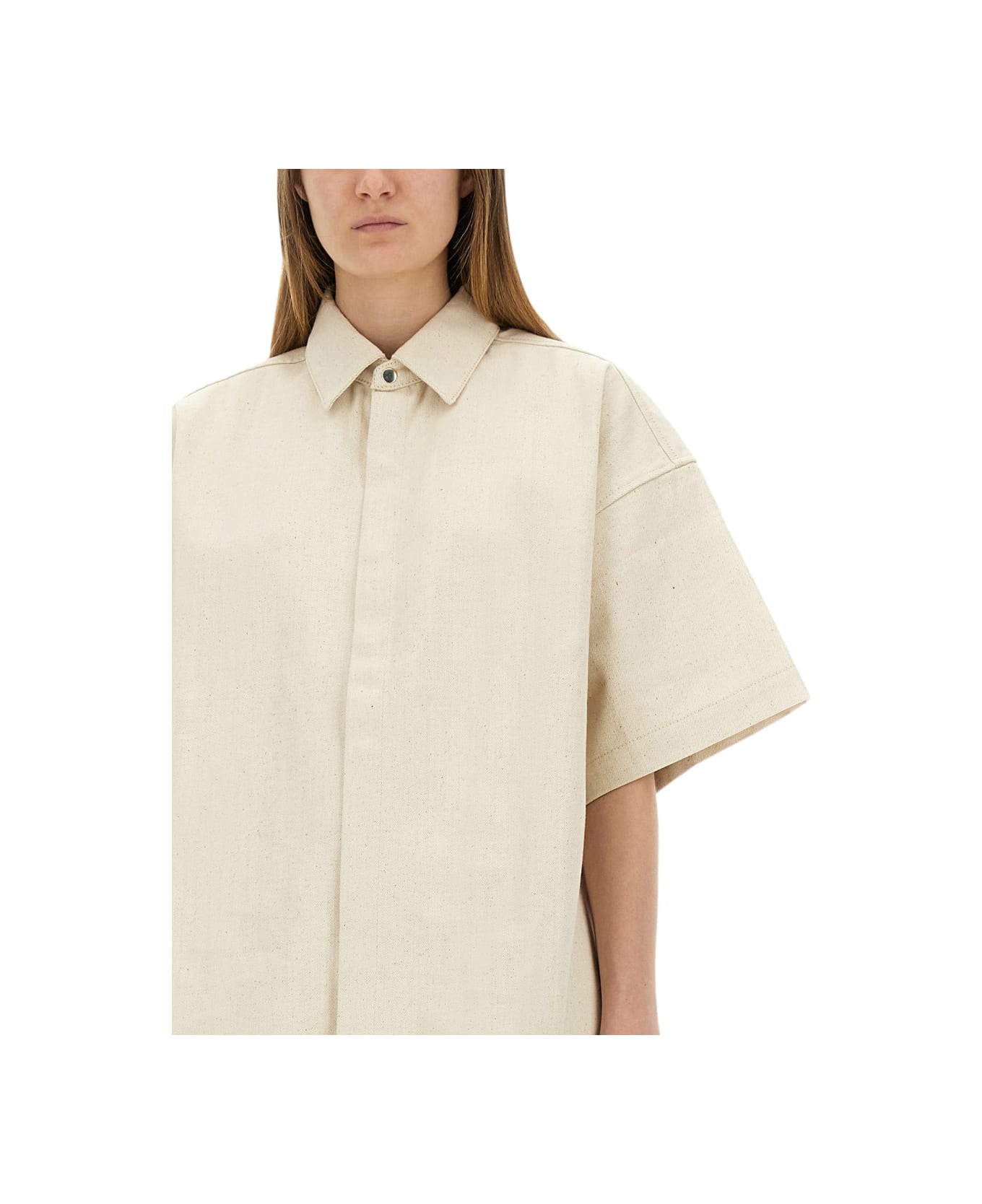 Jil Sander Heavy Cotton Shirt - BEIGE