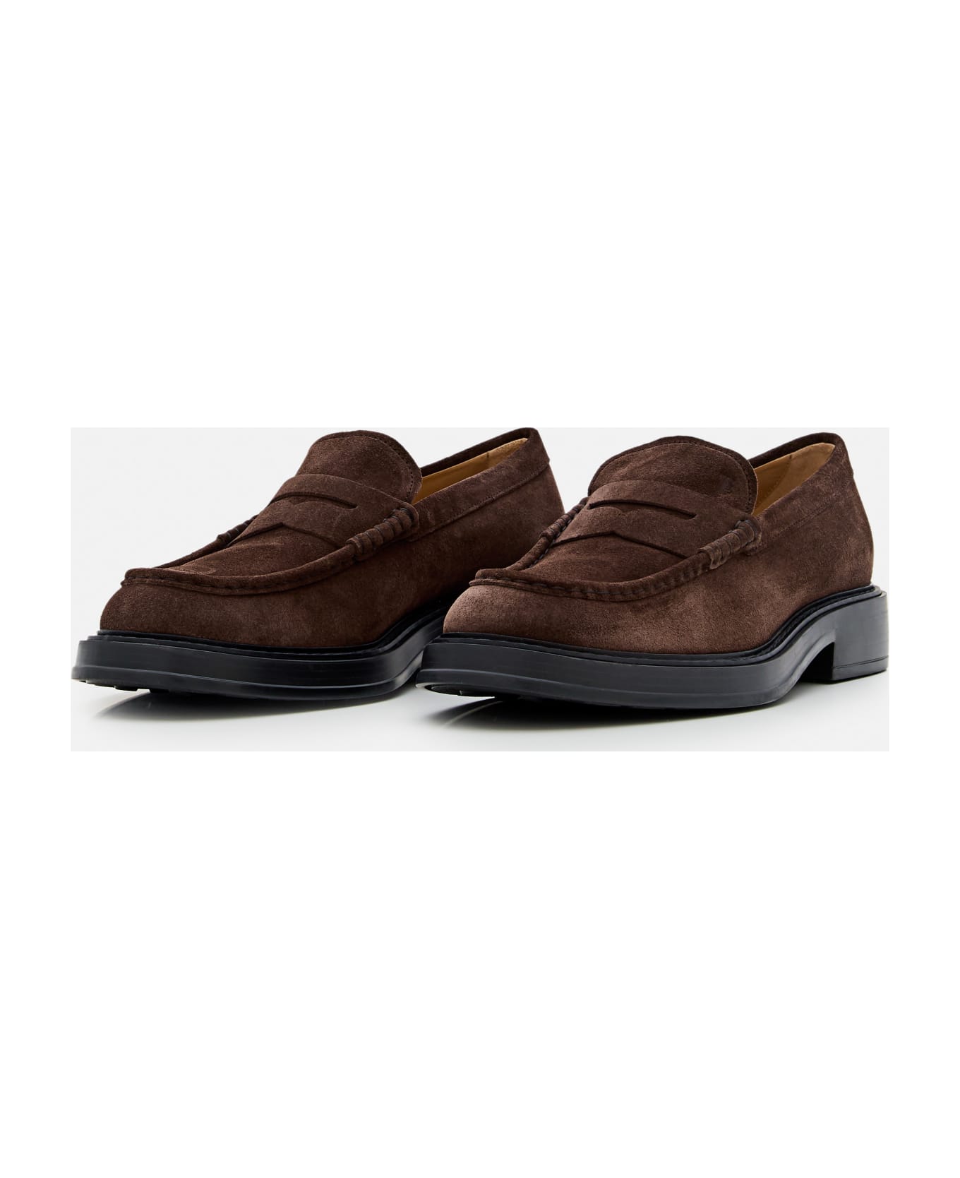 Tod
s Loafers In Suede Leather - Testa Moro