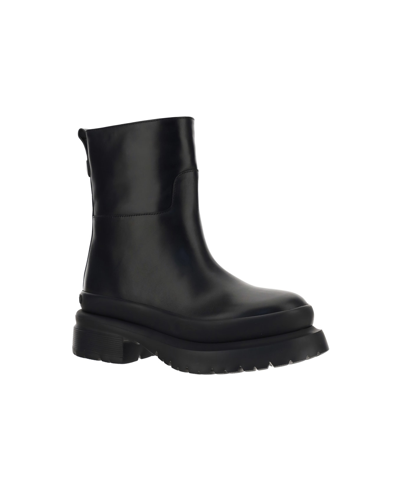 Valentino Garavani Block-heel Shiny Boots - Black