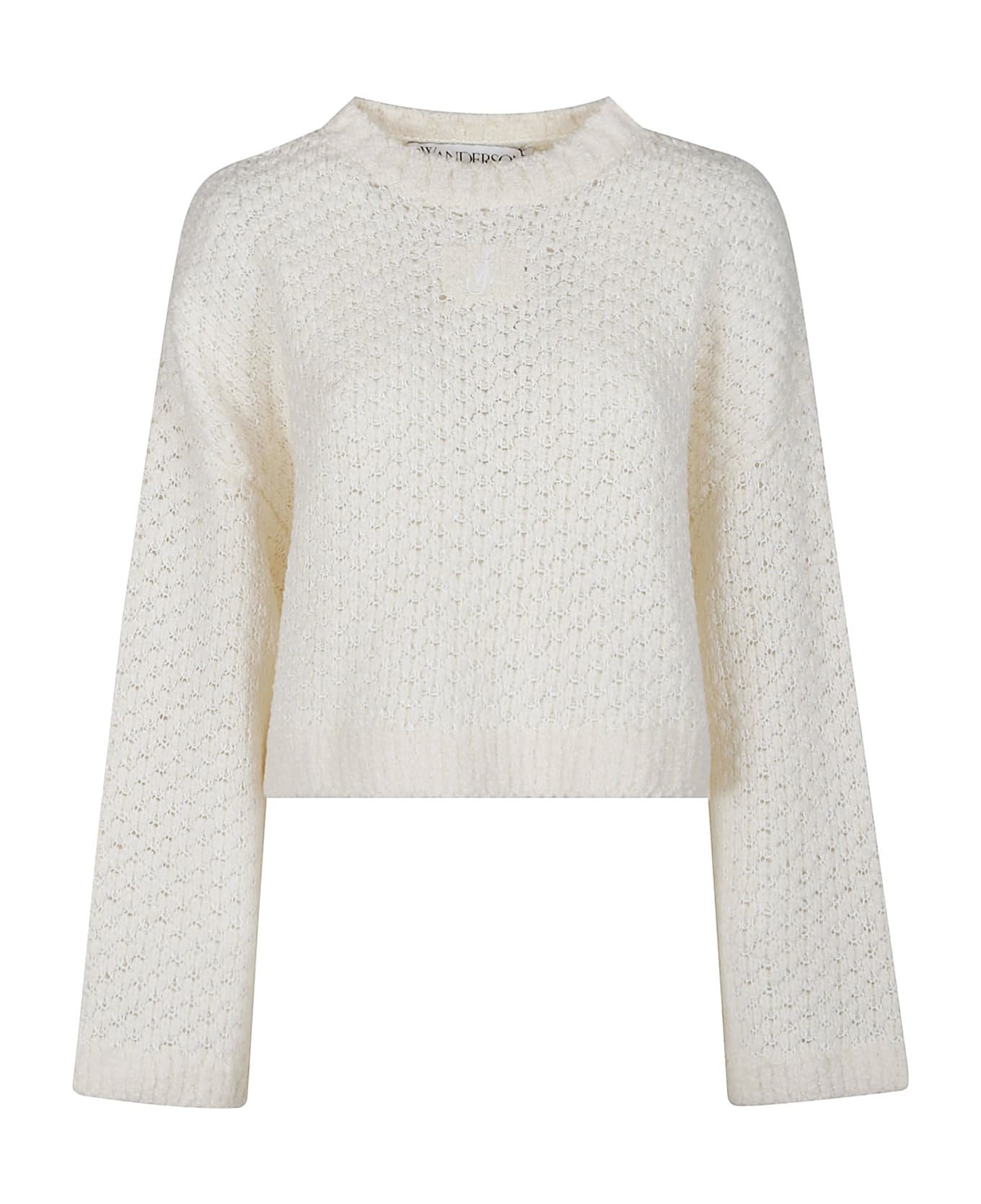 J.W. Anderson Crpped Open Stitch Jumper Sweater - Oyster