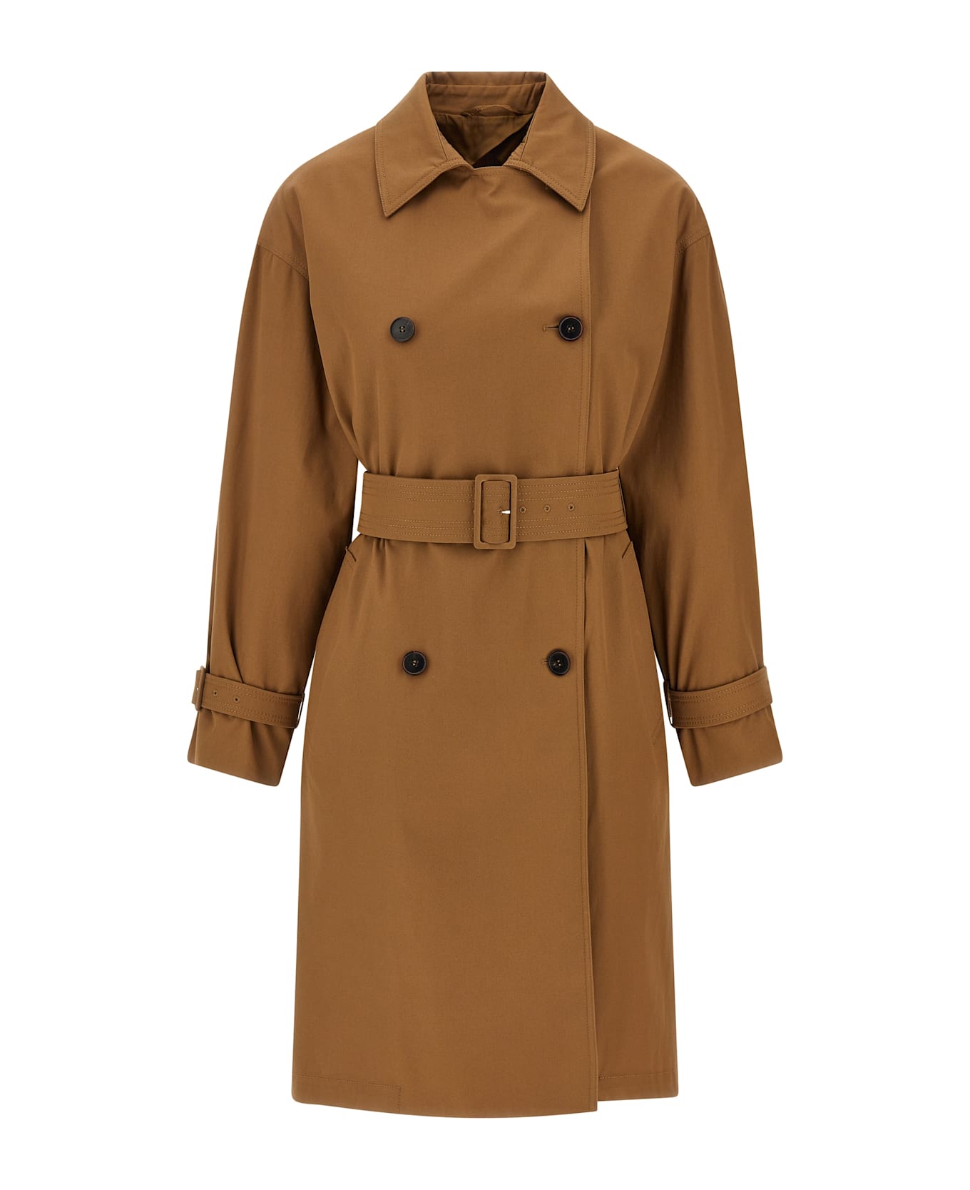Max Mara Studio 'ebrien' Trench Coat - Brown