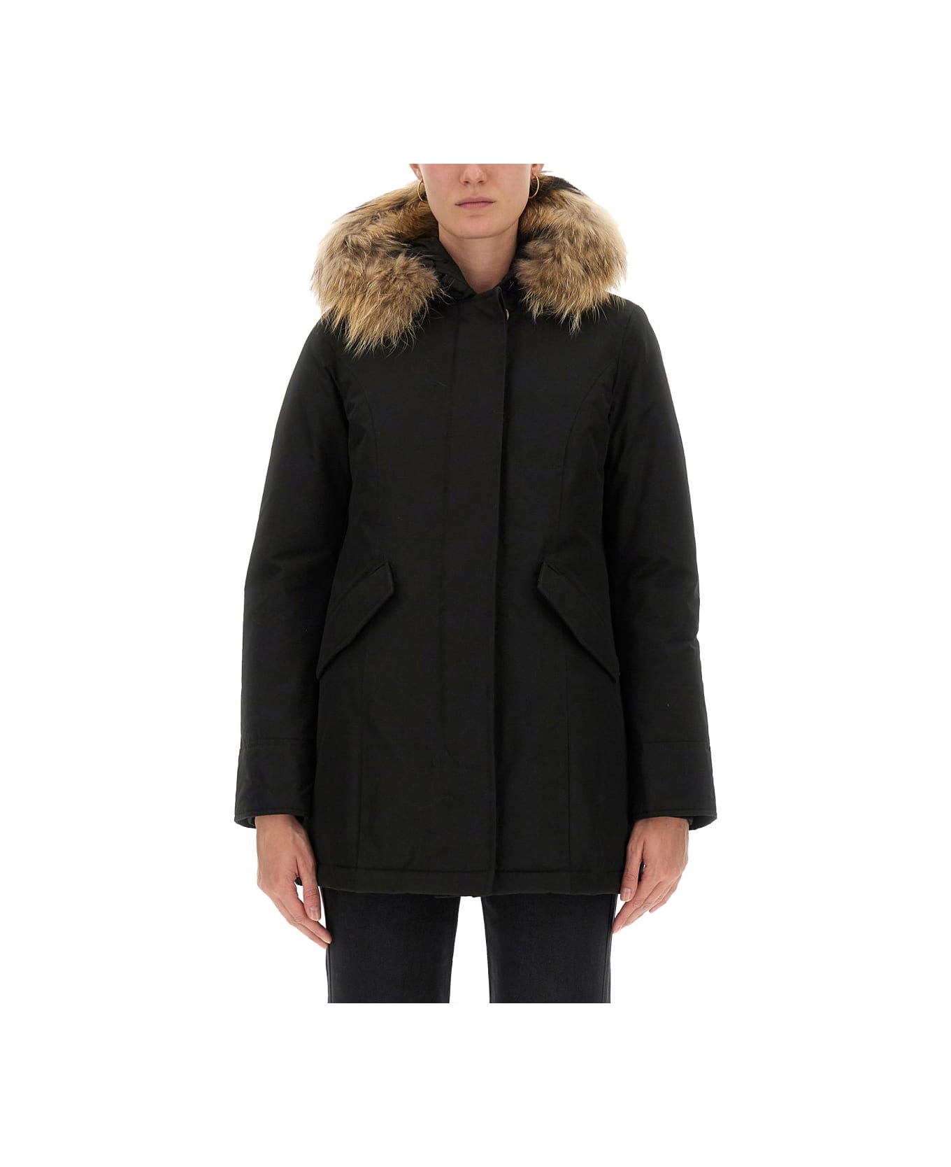 Woolrich "artic Racoon" Parka - BLACK