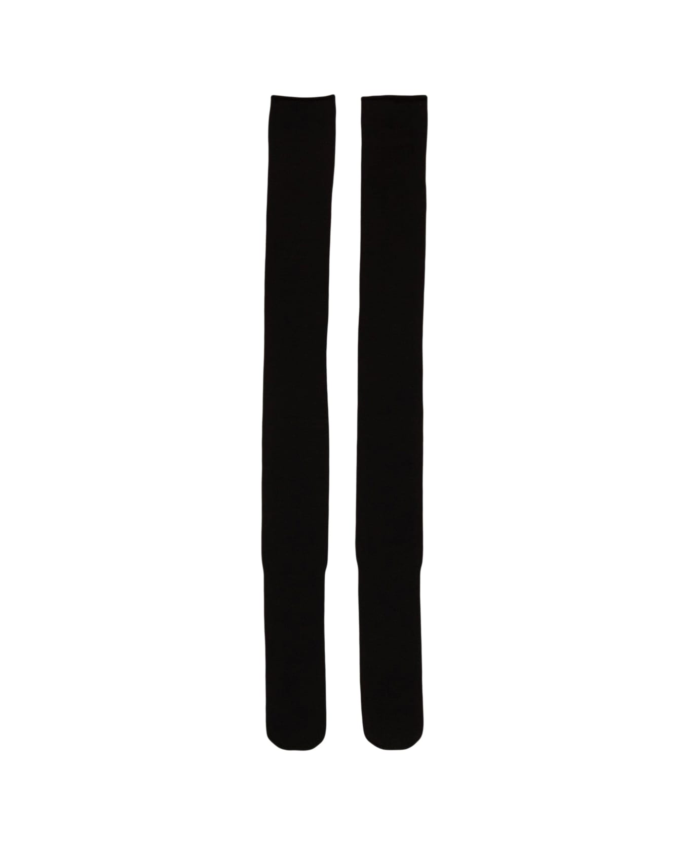 Rick Owens Over The Knee Wool Socks - Black