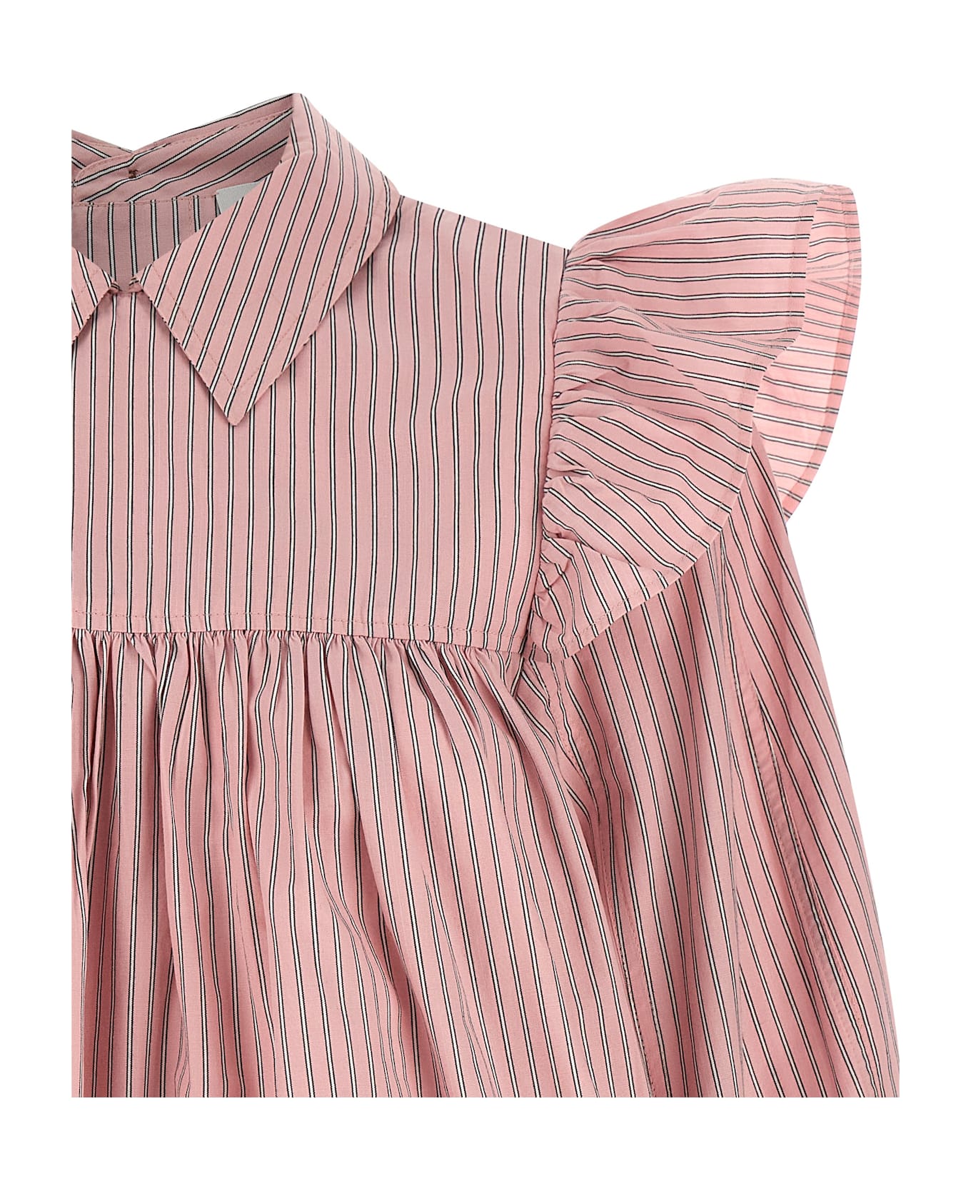 Ganni Striped Blouse - Pink