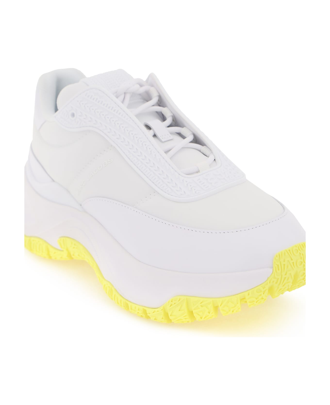Marc Jacobs The Lazy Runner Sneakers - WHITE YELLOW (White)