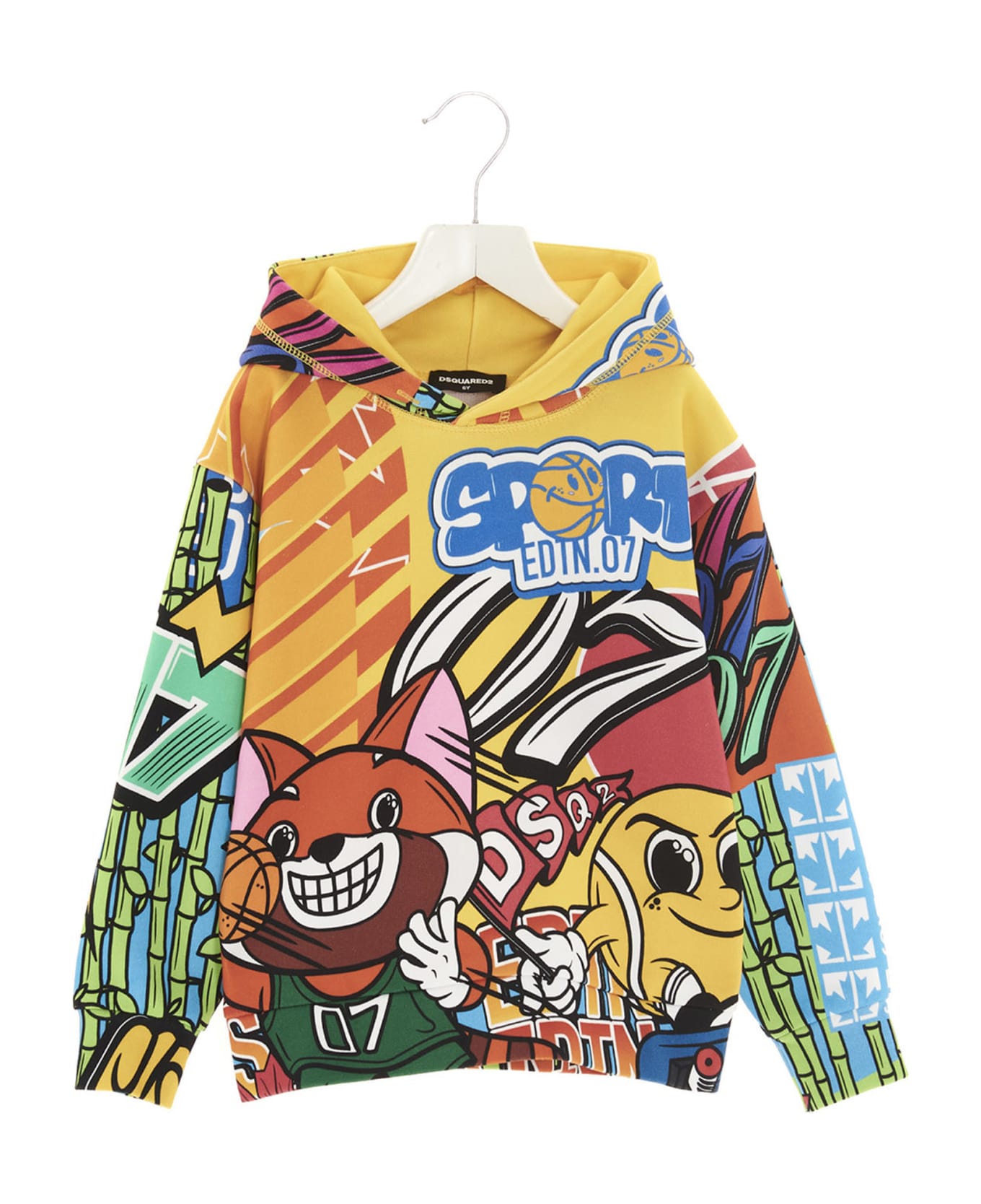 Dsquared2 'slouch Fit' Hoodie - Multicolor