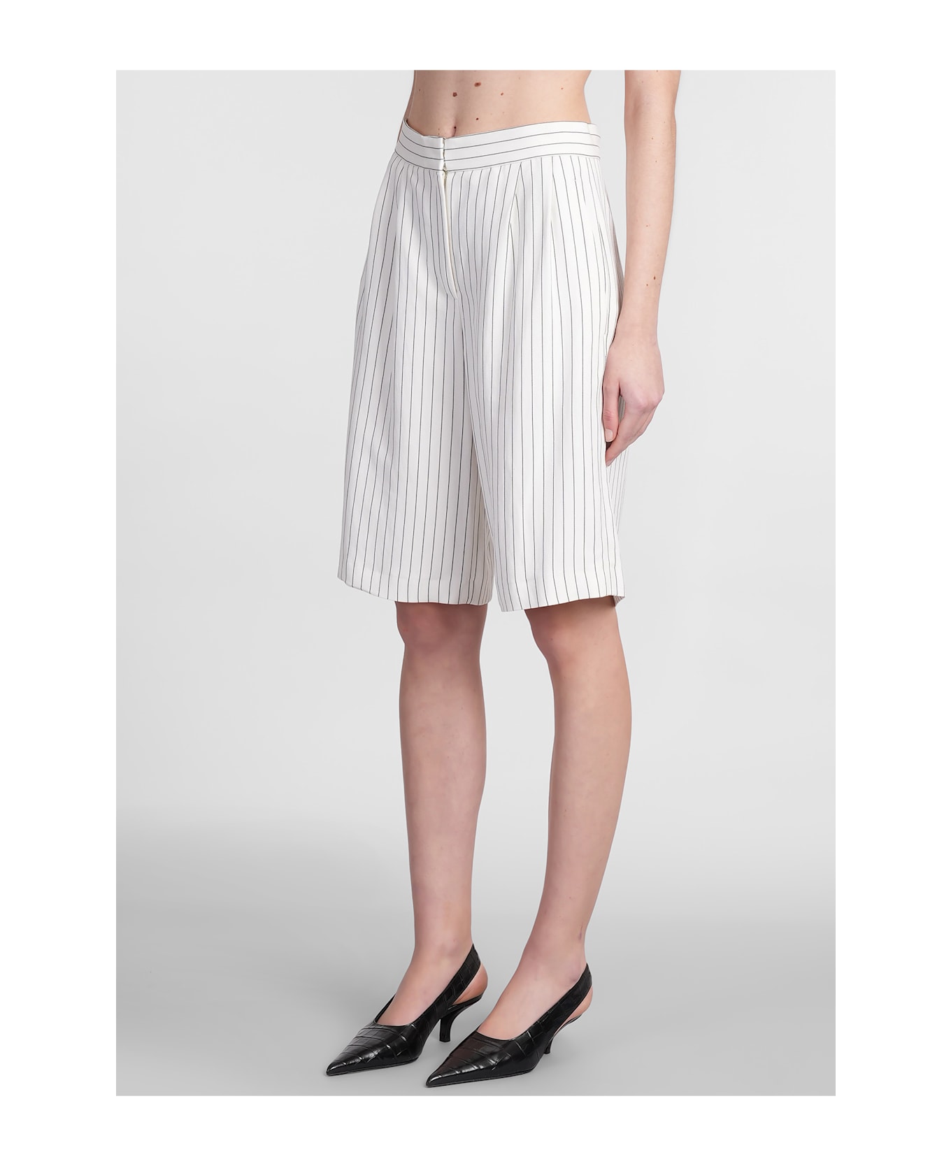 Loulou Studio Piera Pants In White Viscose - white