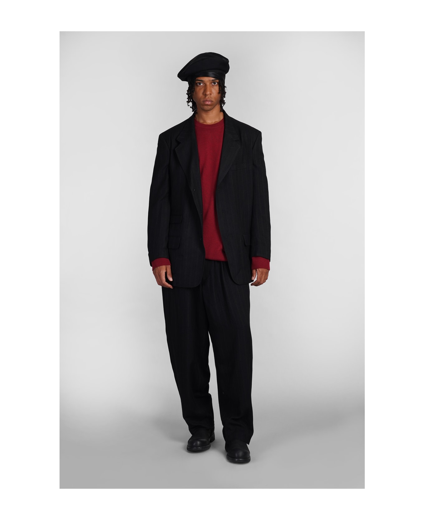 Yohji Yamamoto Pants In Black Rayon - black