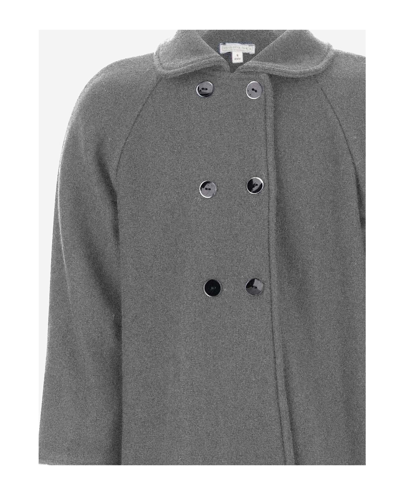 Nicoletta Fanna Double-breasted Wool Coat - Grey