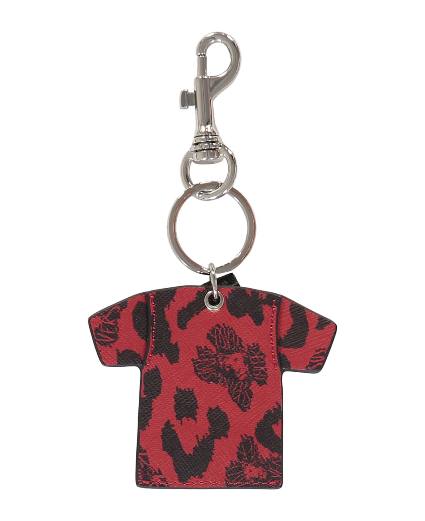 Versus Versace Leather Keyring - red