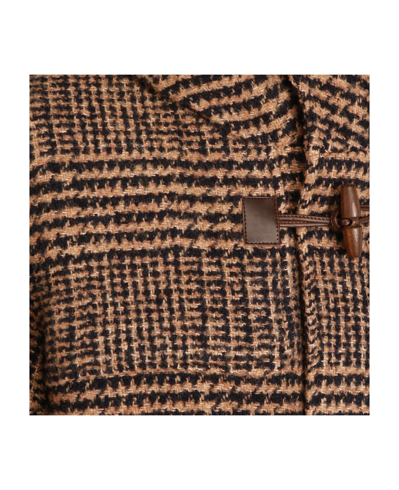 Herno Brown And Black Coat - BROWN/BLACK