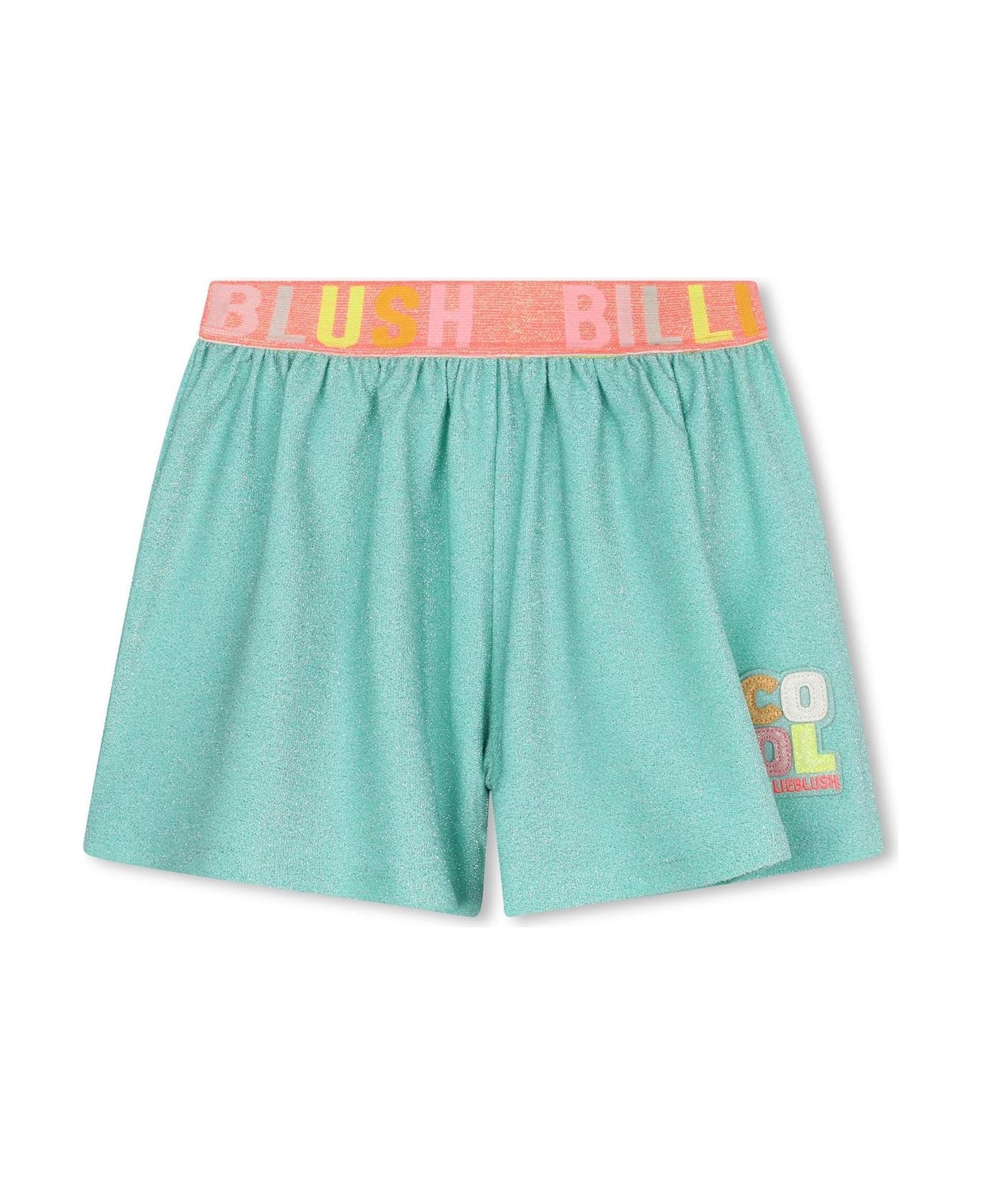 Billieblush Shorts Con Applicazione Logo - Green