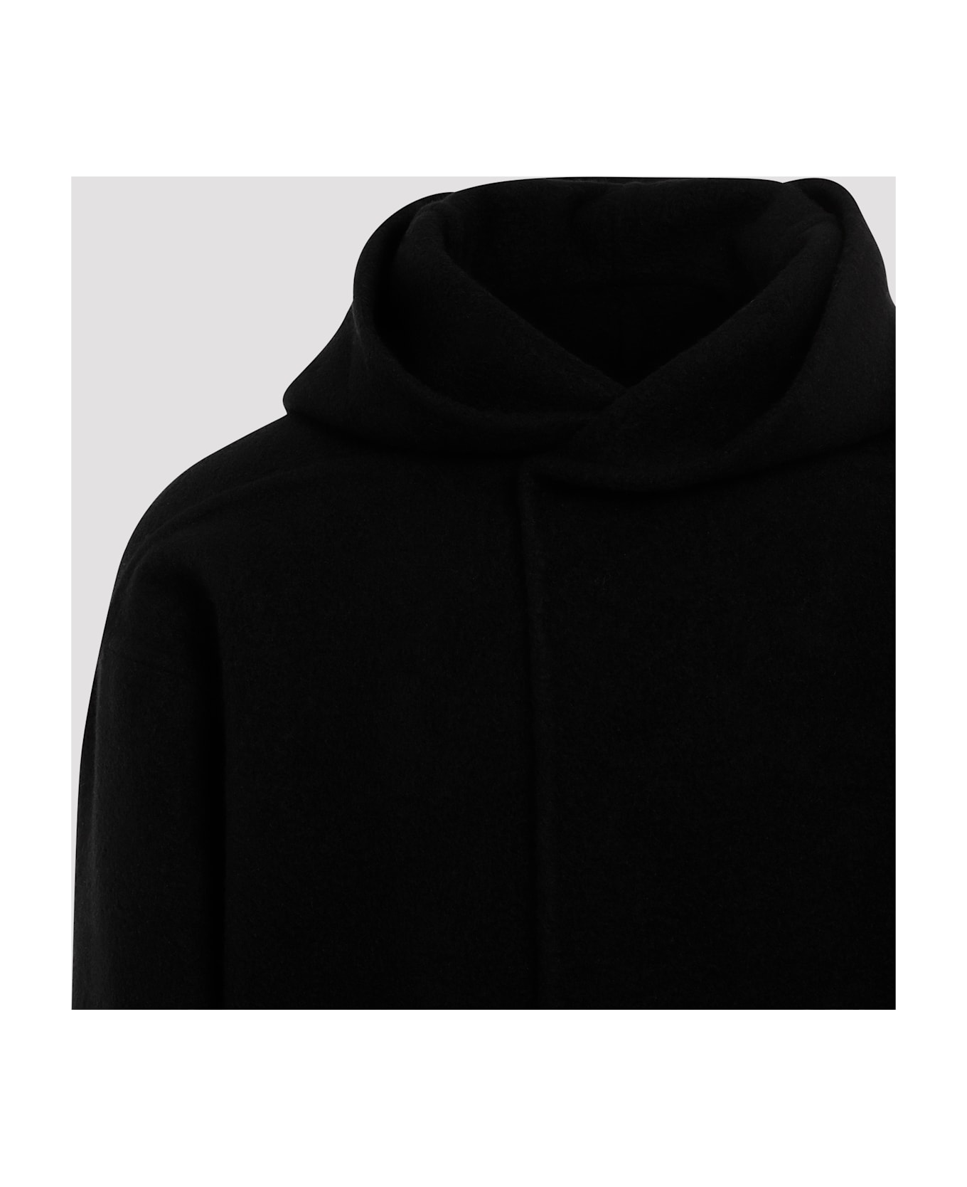 Rick Owens Hooded Robe Coat - Black