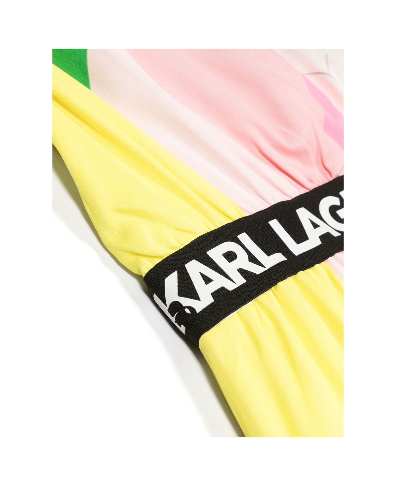 Karl Lagerfeld Kids Karl Lagerfeld Abito Choupette Multicolor In Viscosa Bambina - Multicolor ワンピース＆ドレス