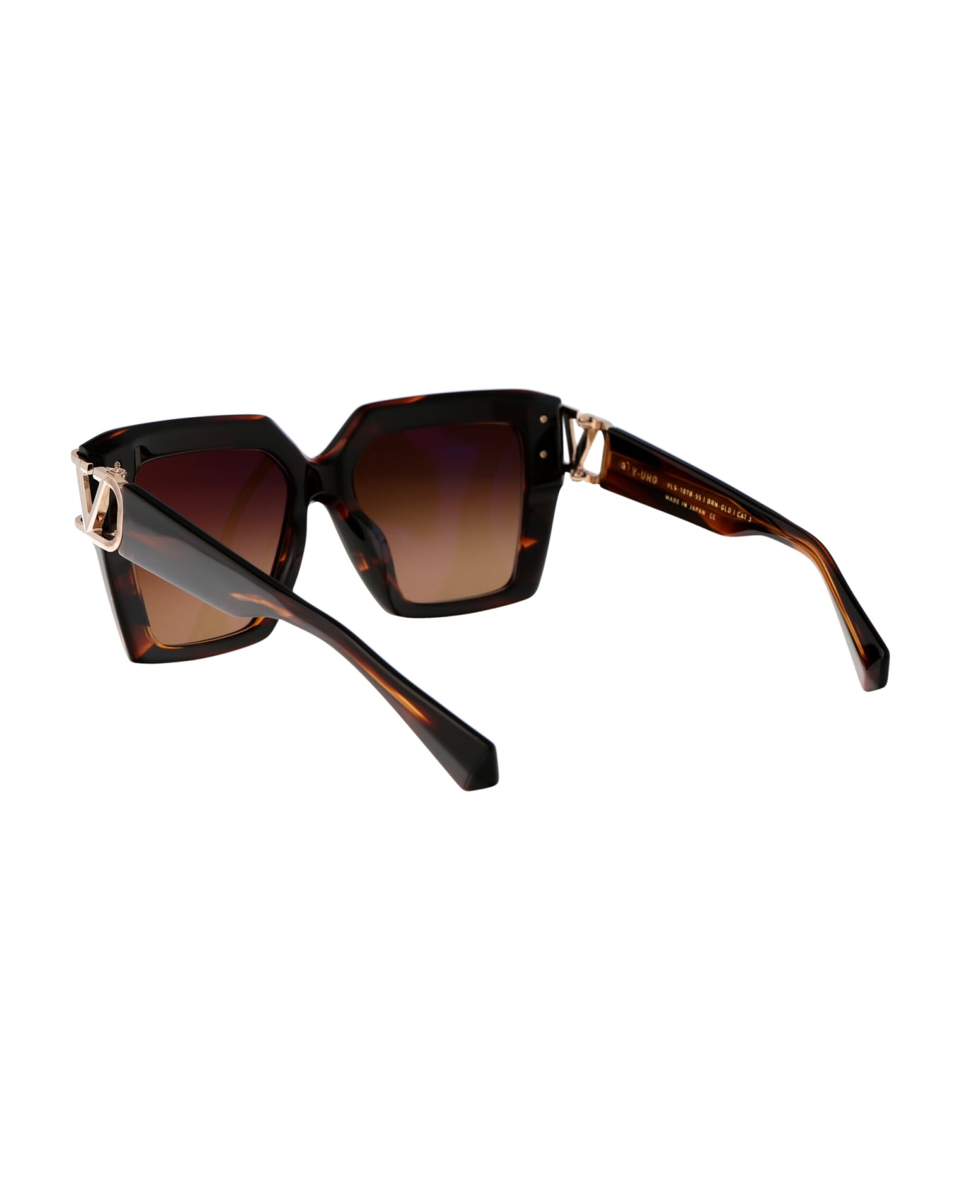 Valentino Eyewear V - Uno Sunglasses - 107B BRN - GLD サングラス