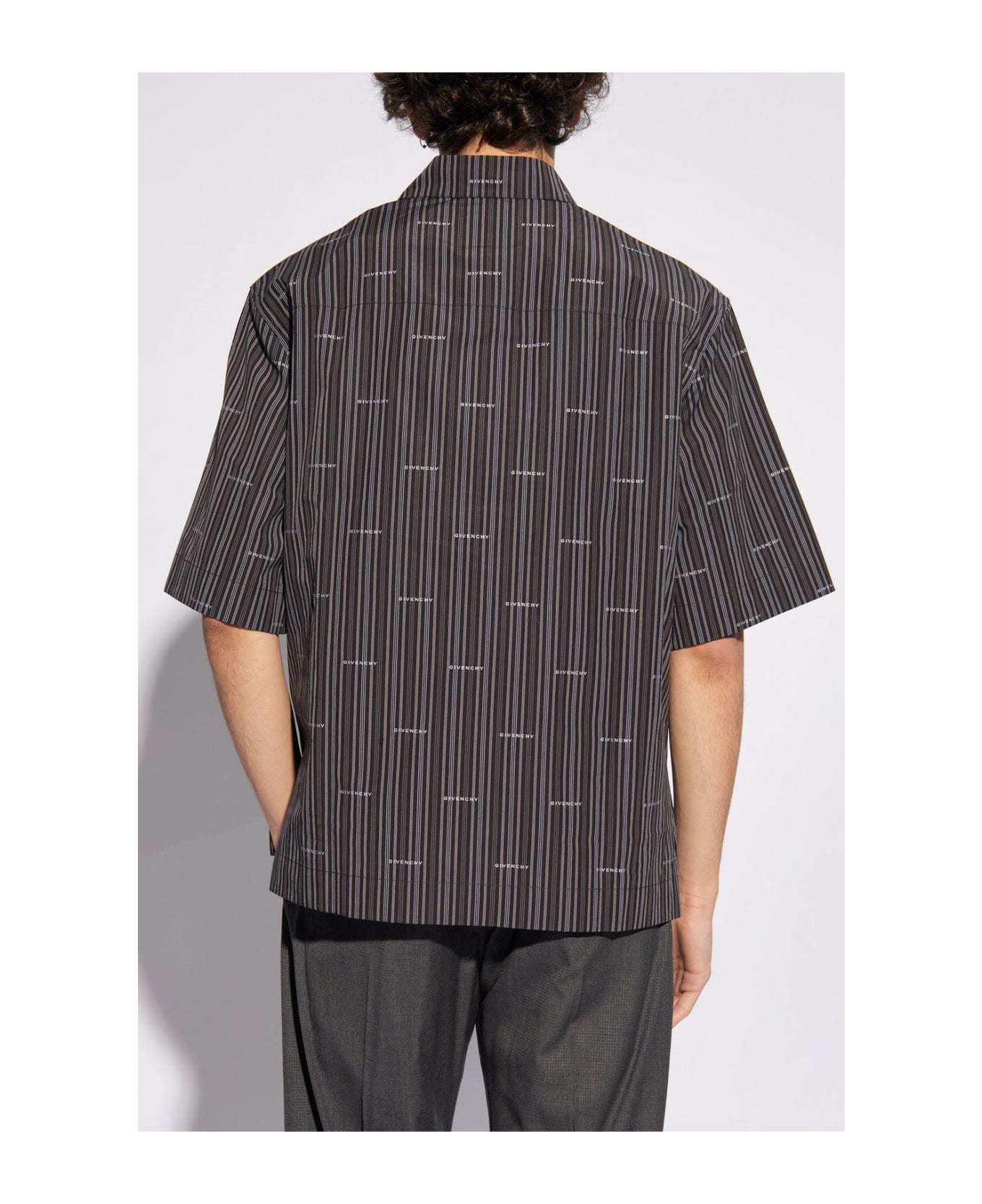 Givenchy Striped Short-sleeved Shirt - Nero