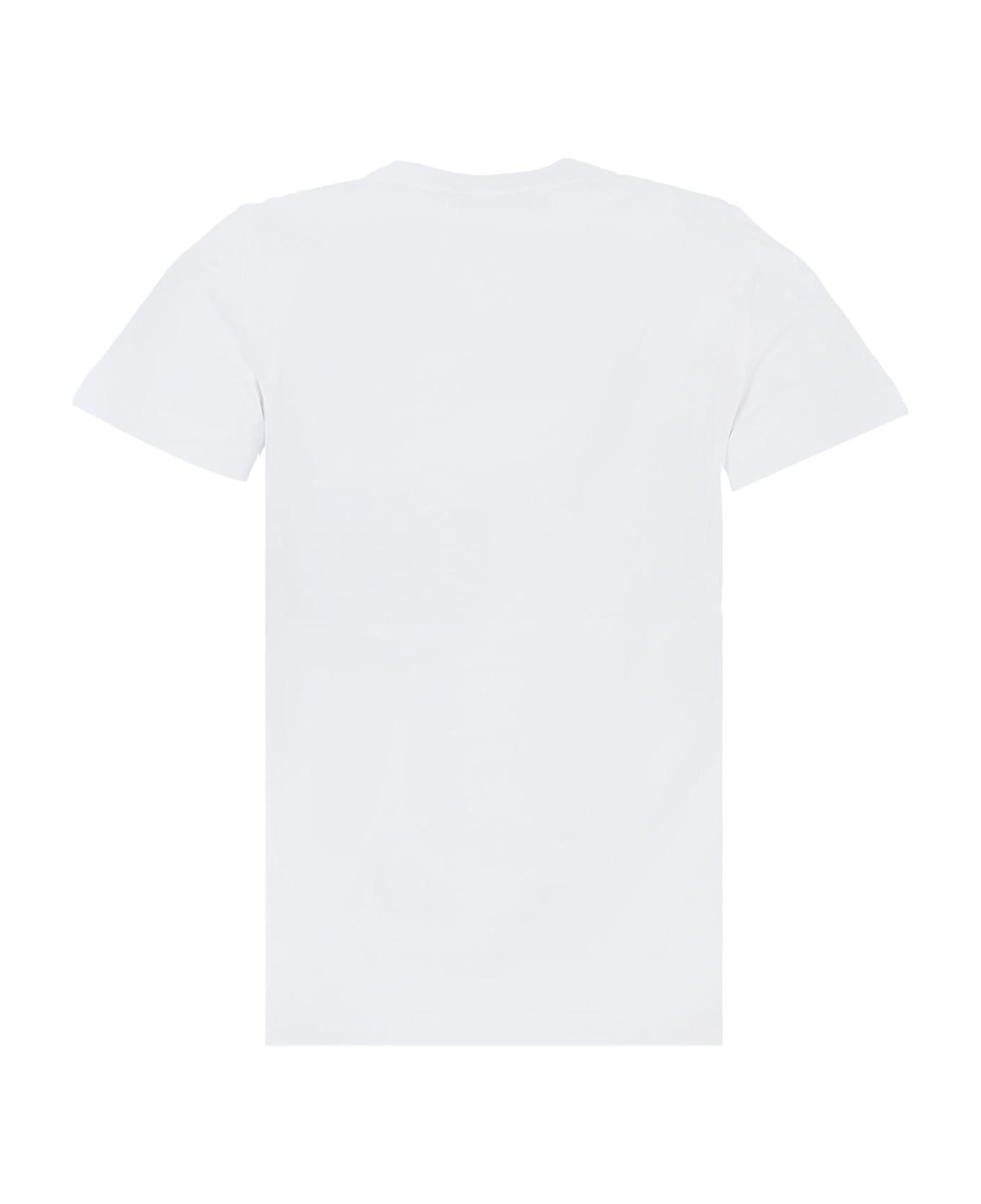 N.21 White T-shirt For Boy With Logo - White Tシャツ＆ポロシャツ