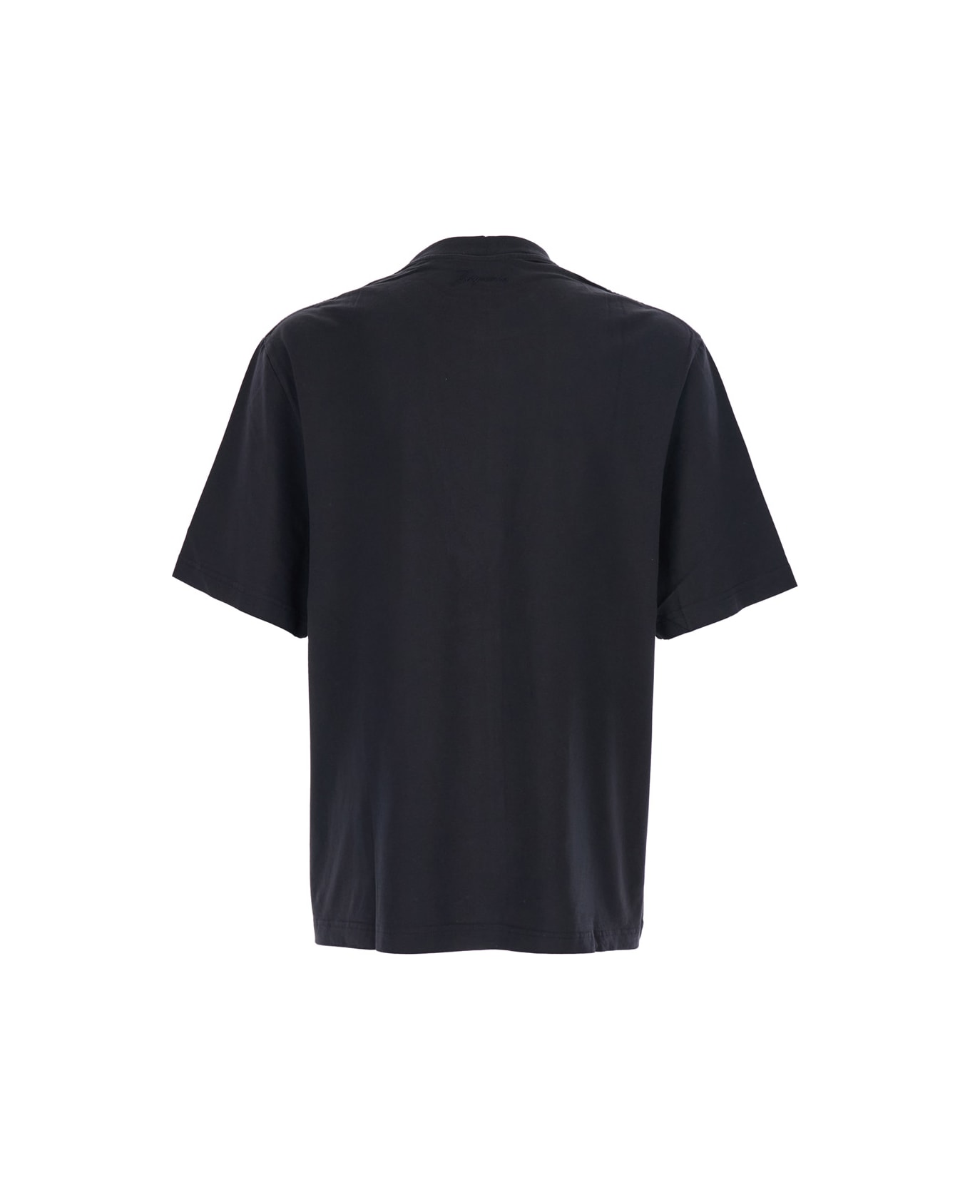 Jacquemus 
le T-shirt Club
 Blue T-shirt With Logo J On The Front In Cotton Man - Blu