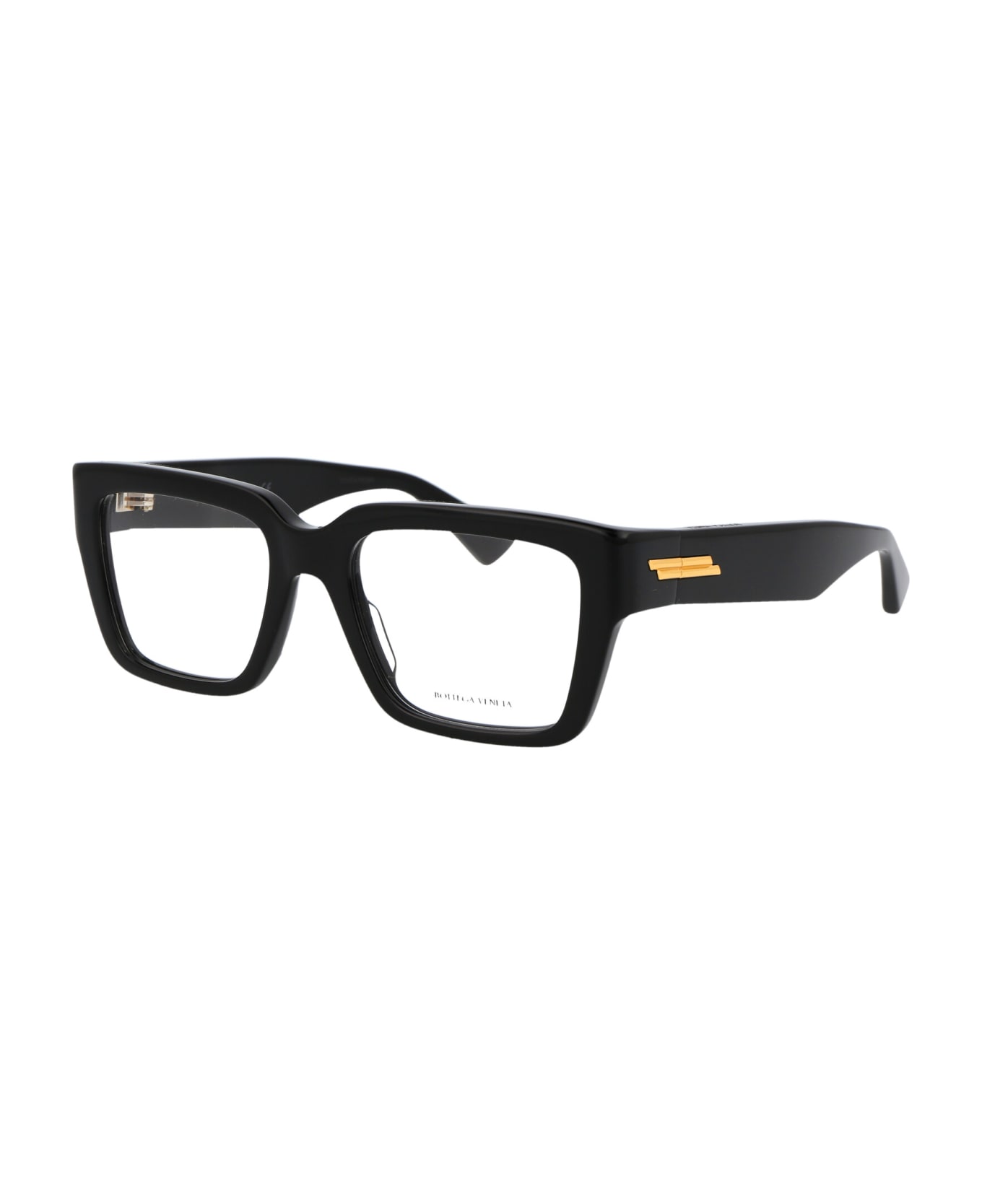 Bottega Veneta Eyewear Bv1153o Glasses - 005 BLACK BLACK TRANSPARENT アイウェア