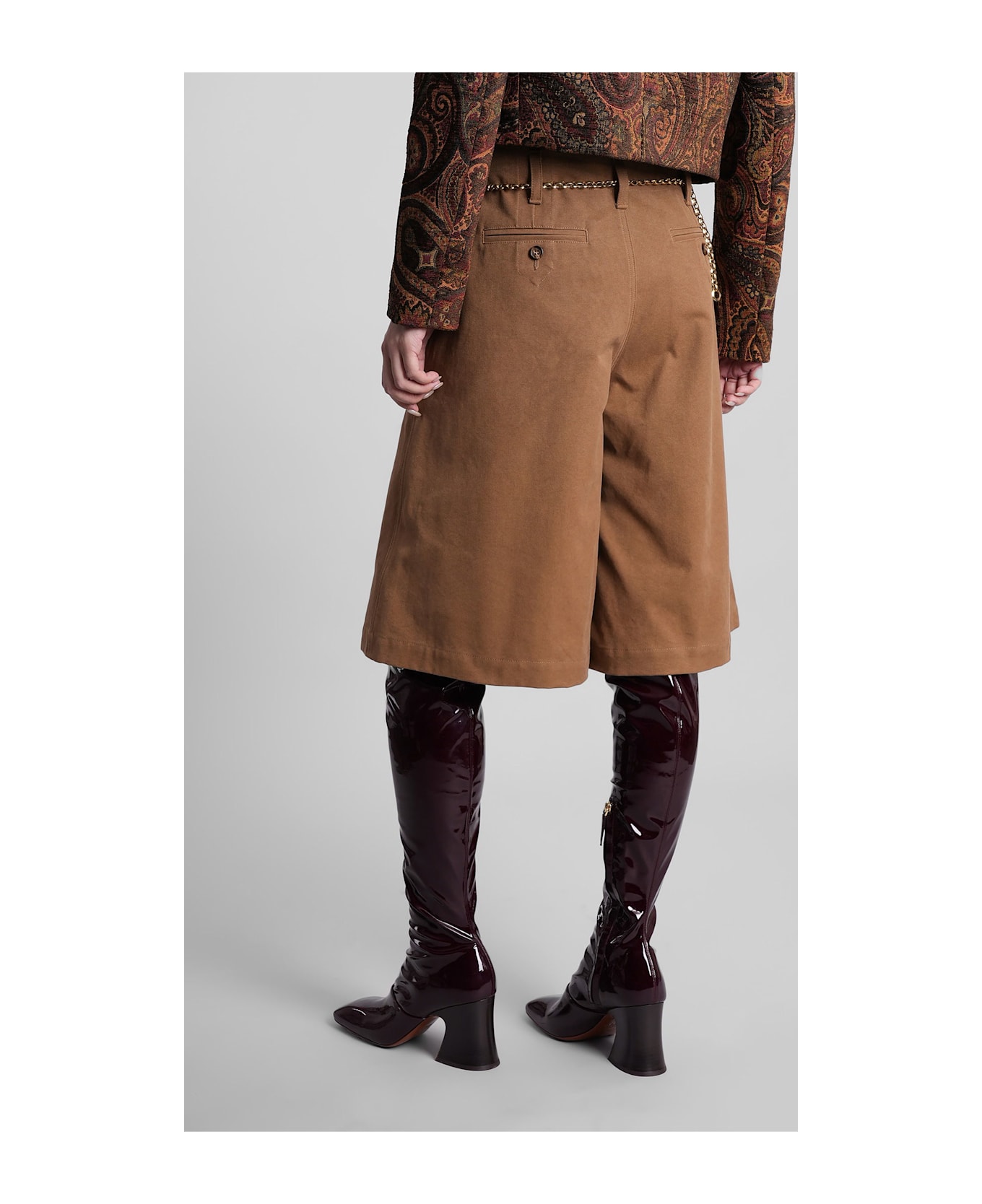 Chloé Shorts In Brown Cotton - brown