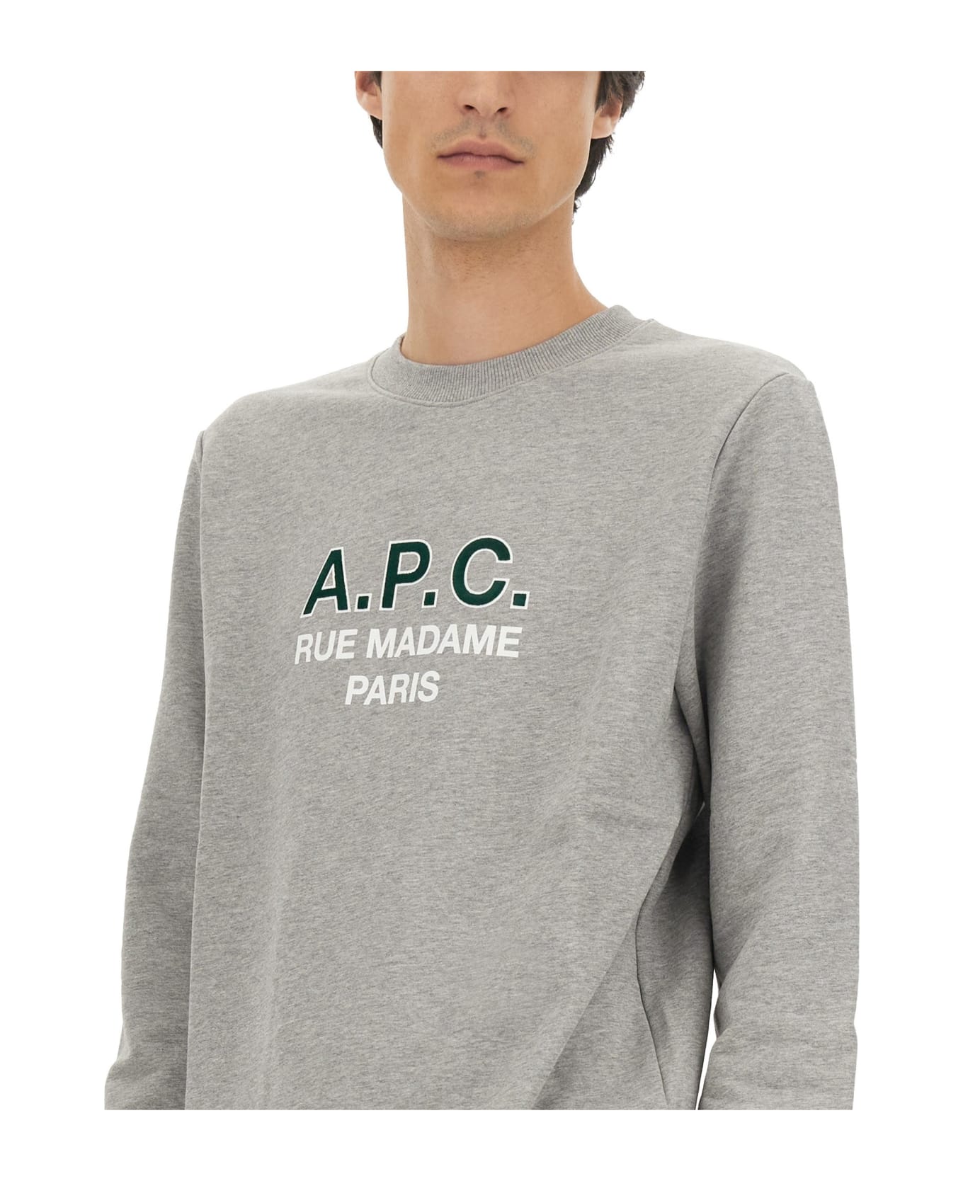 A.P.C. Sweatshirt With Logo - GRIGIO