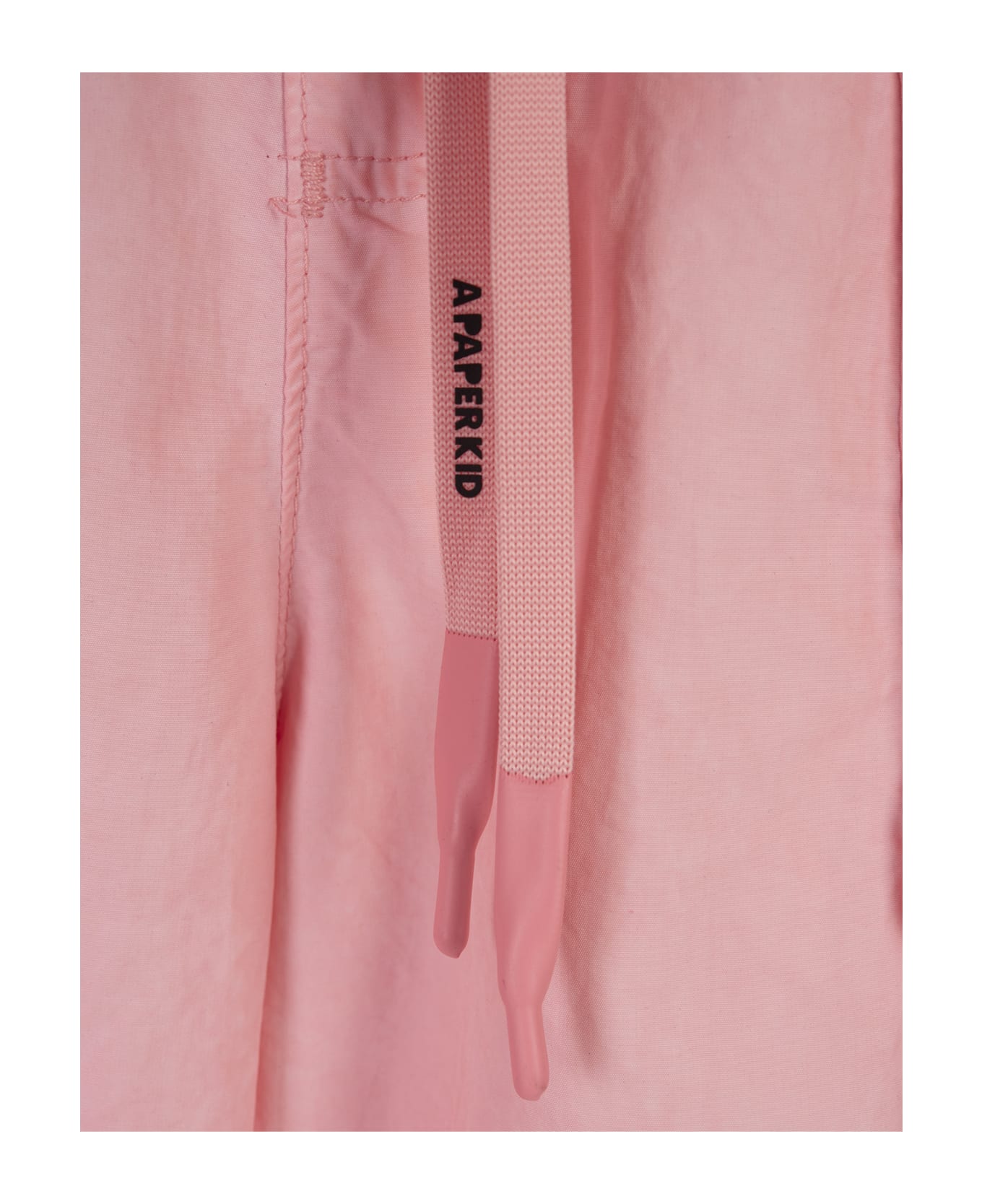 A Paper Kid Pink Cargo Trousers With Logo - Pink