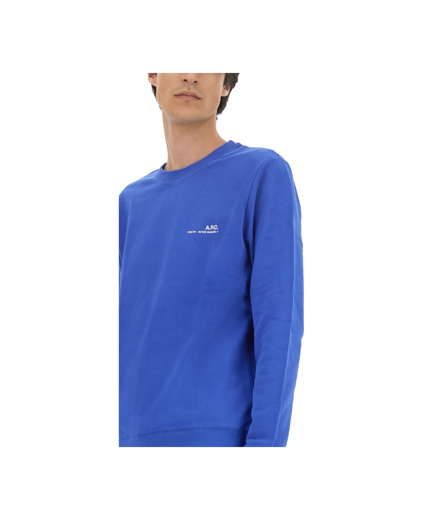 A.P.C. Sweatshirt With Logo - BLUE