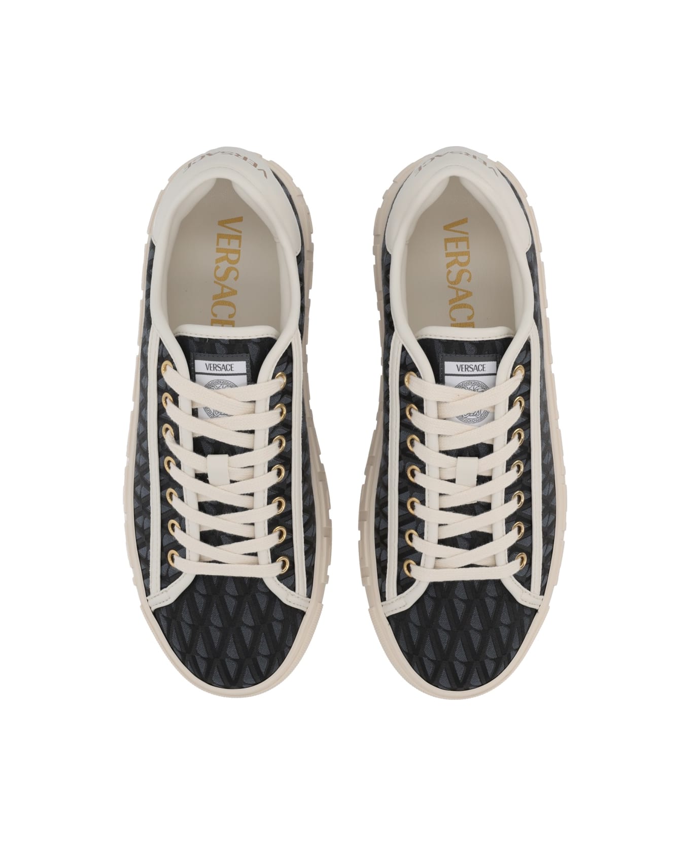 Versace "greca Jacquard" Sneaker - BLACK